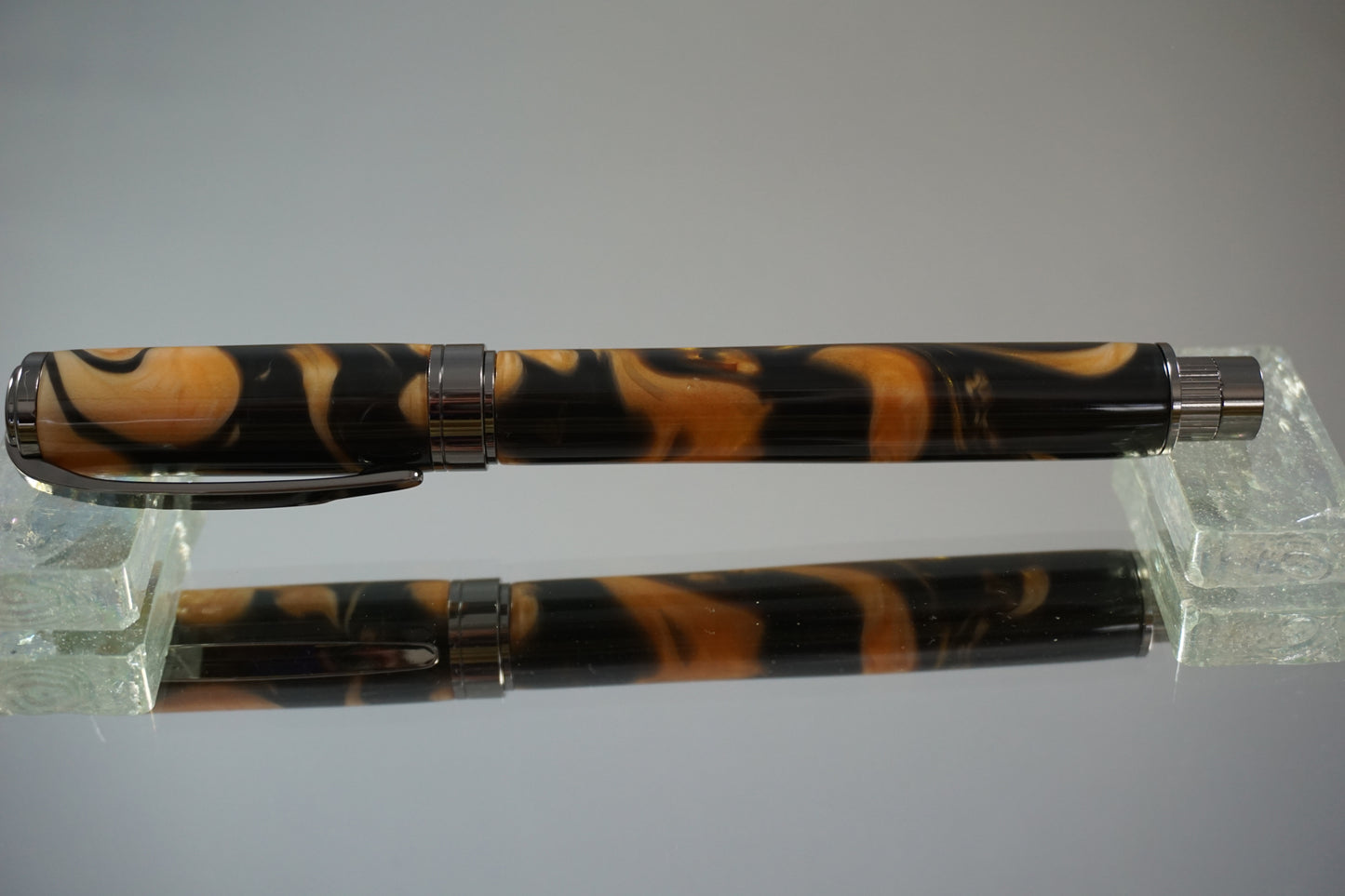 Magnetic Graduate Rollerball Pen -- Acrylic -- Black & Gold