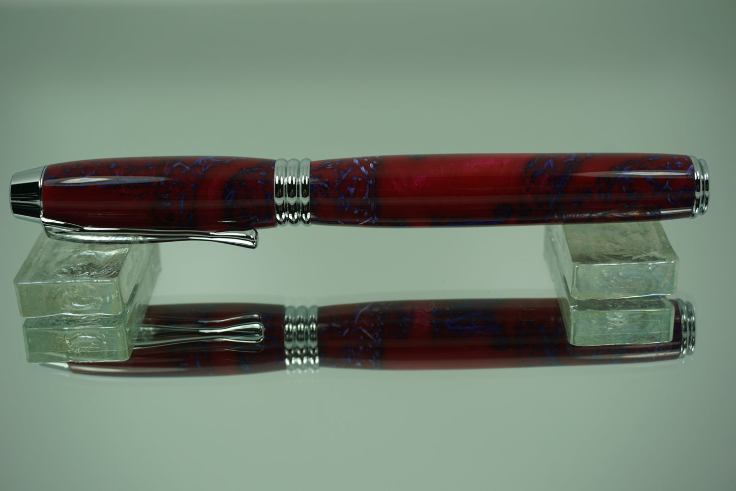 Tycoon Fountain Pen -- Acrylic -- Purple & Red