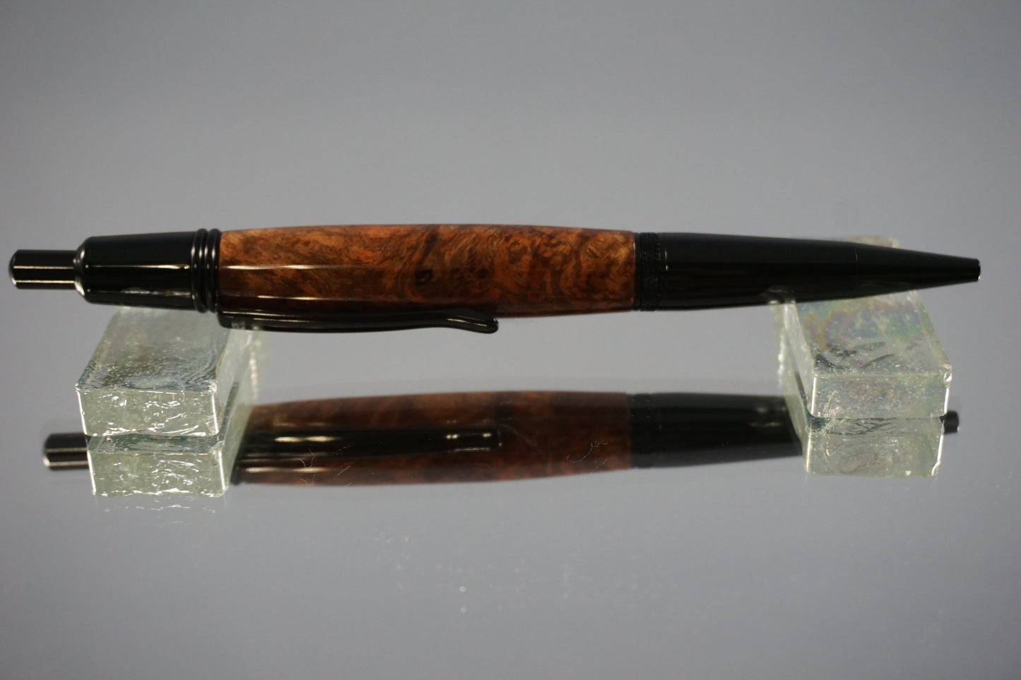 Wallstreet Click Ballpoint Pen -- Chechen Burl