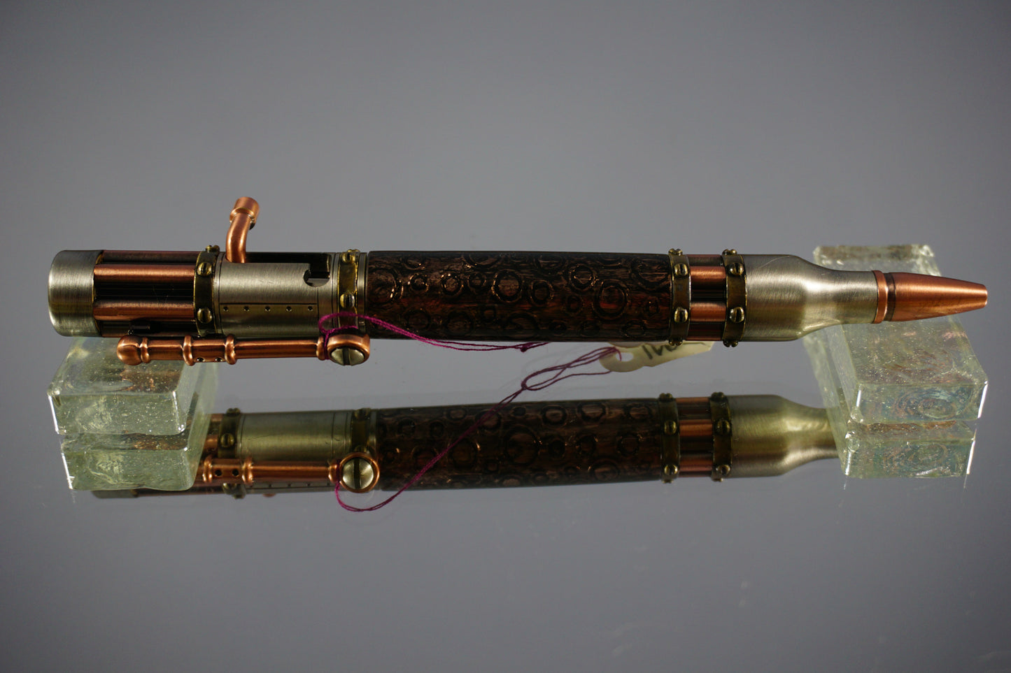 Steampunk Twist Ballpoint Pen -- Composite -- Acrylic & Copper