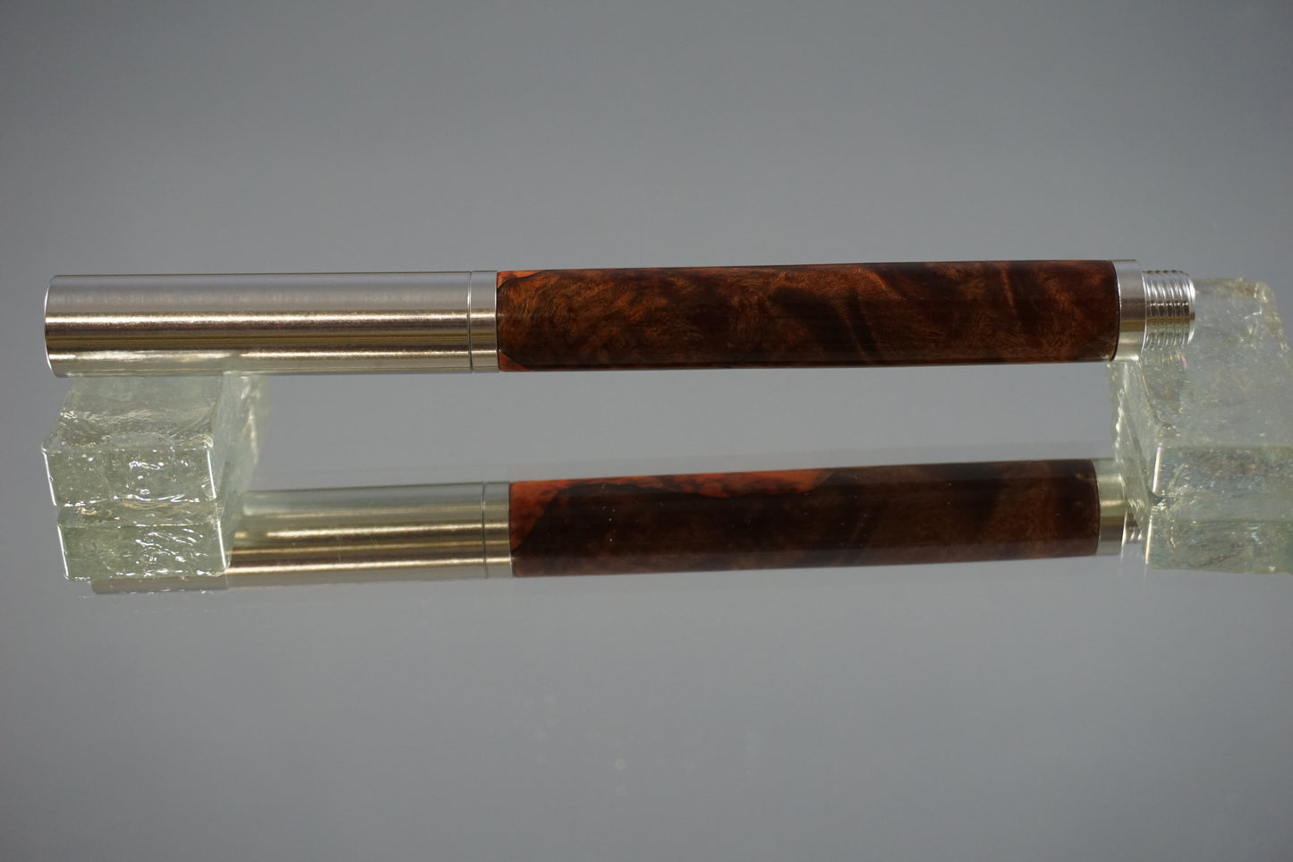 Raw Rollerball Pen -- Dyed Maple Burl