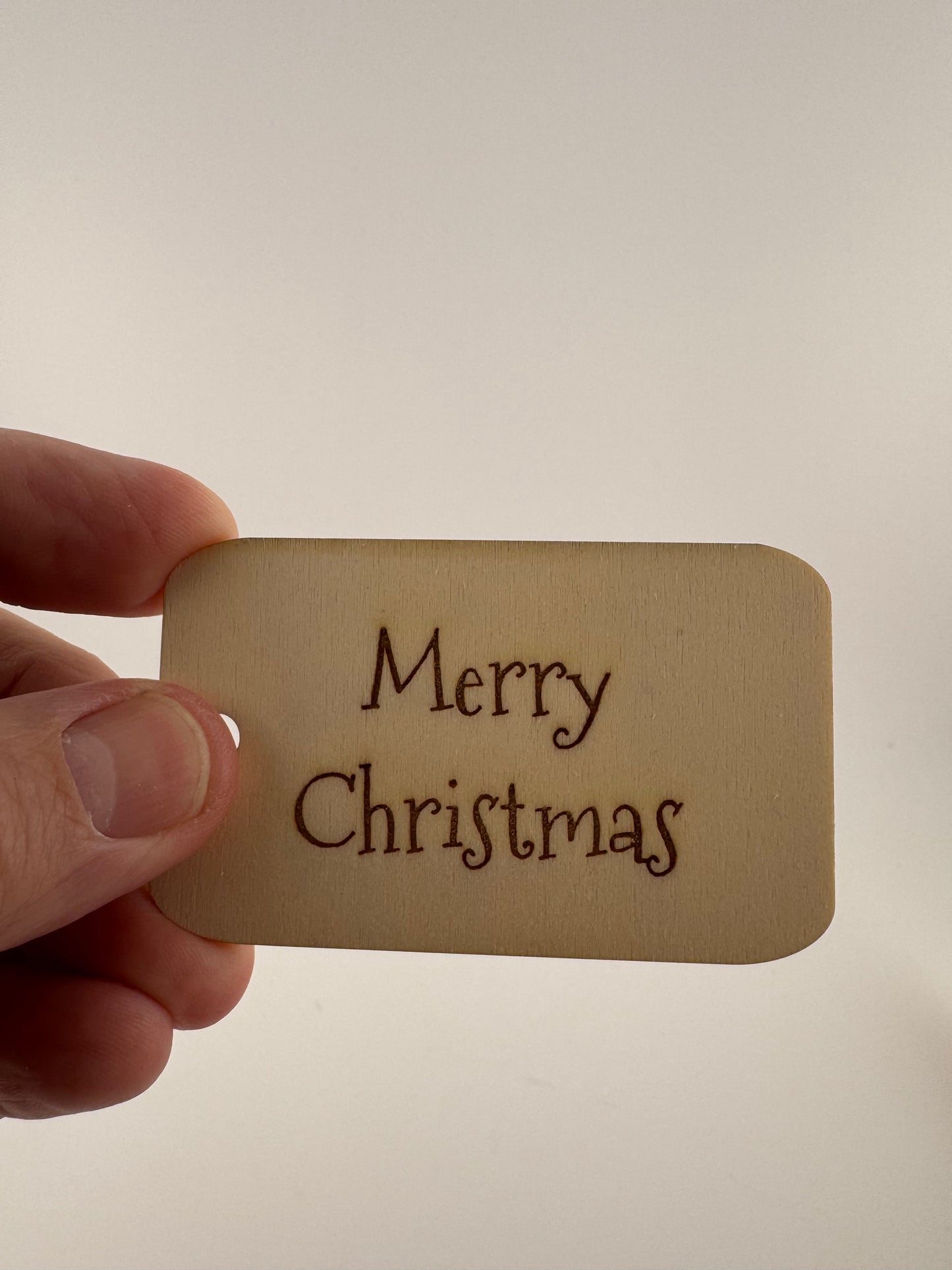Gift Tag -- Laser -- Wood -- To:/From: