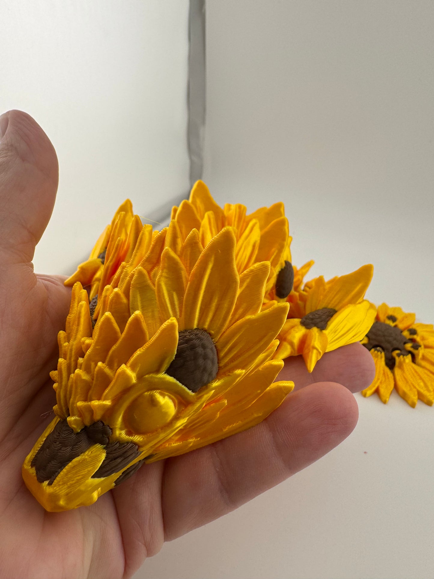 Dragon -- 3D Printed -- Sunflower Dragon