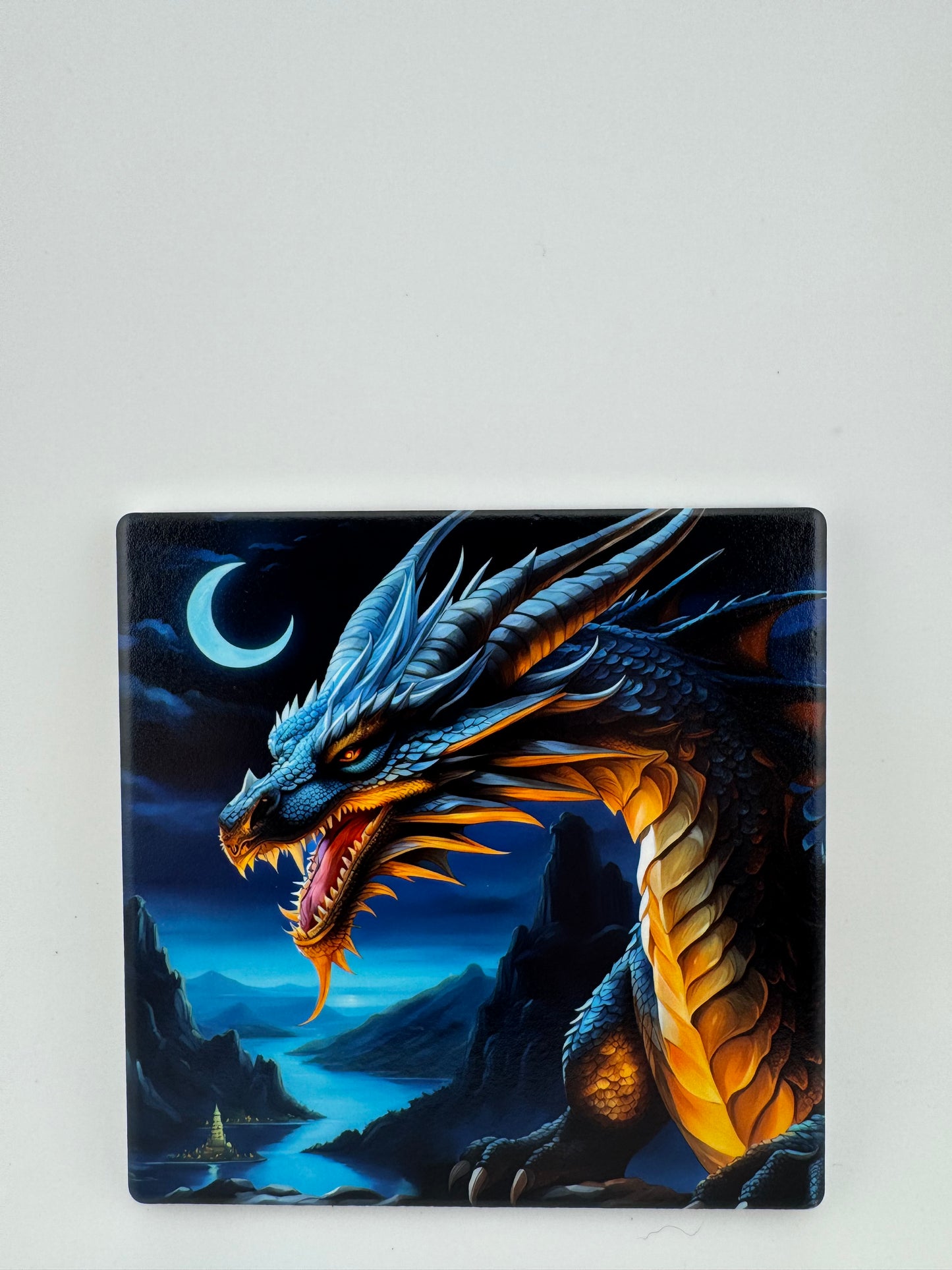 Coaster -- UV Printed -- Square -- Dragons (Set of 4)