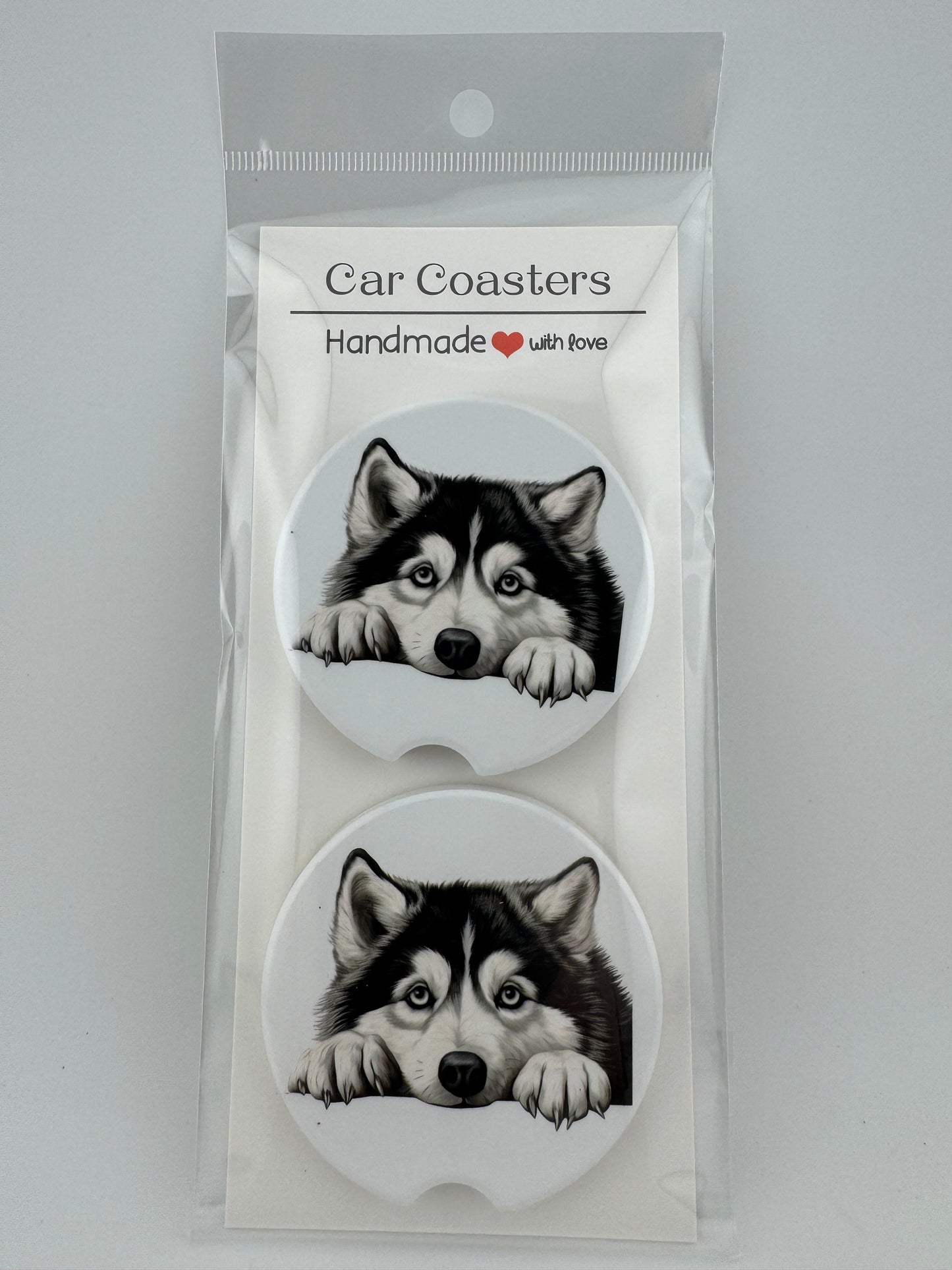 Car Coaster -- UV Printed -- Husky (Set of 2)