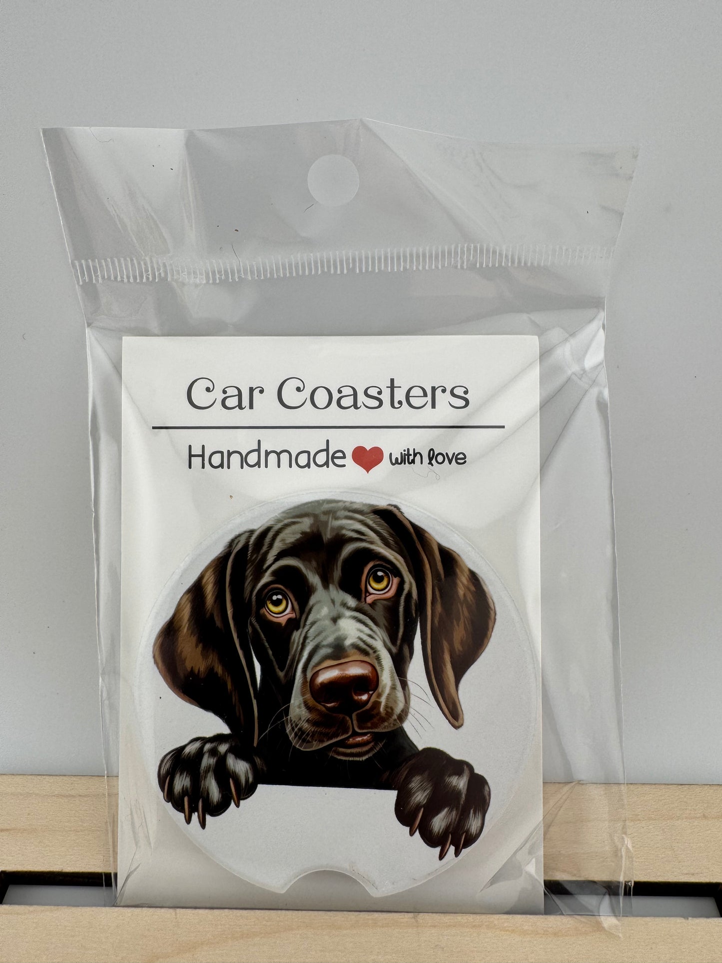 Car Coaster -- UV Printed -- German Shorthaired Pointer