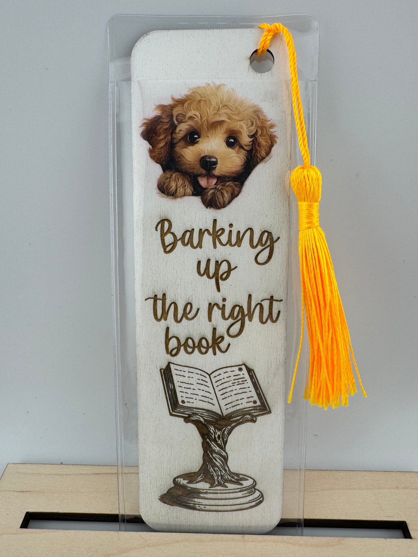 Bookmark -- UV Printed & Laser -- Poodle -- Barking Up The Right Book