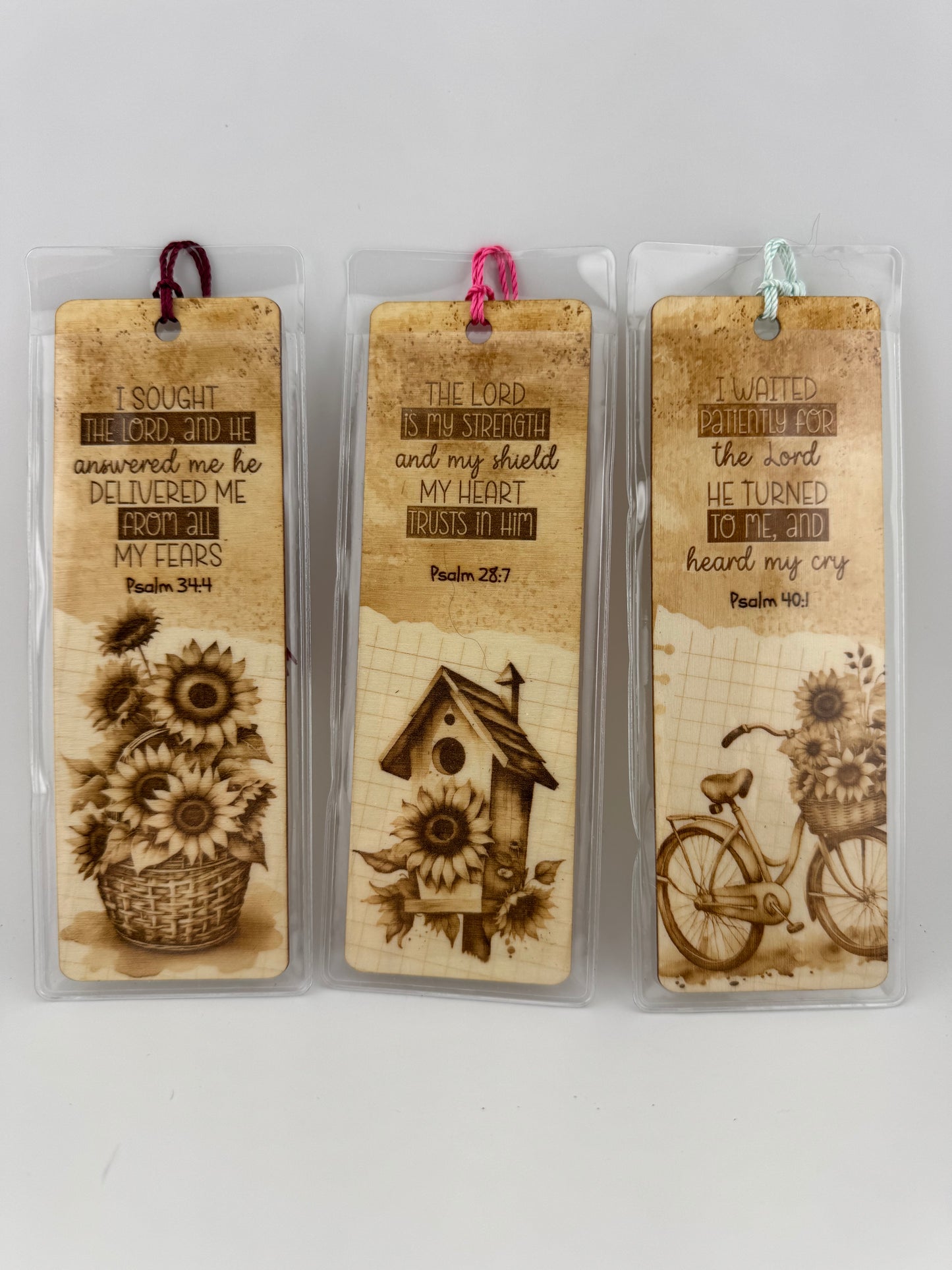Bookmark -- Laser -- Bible Verse