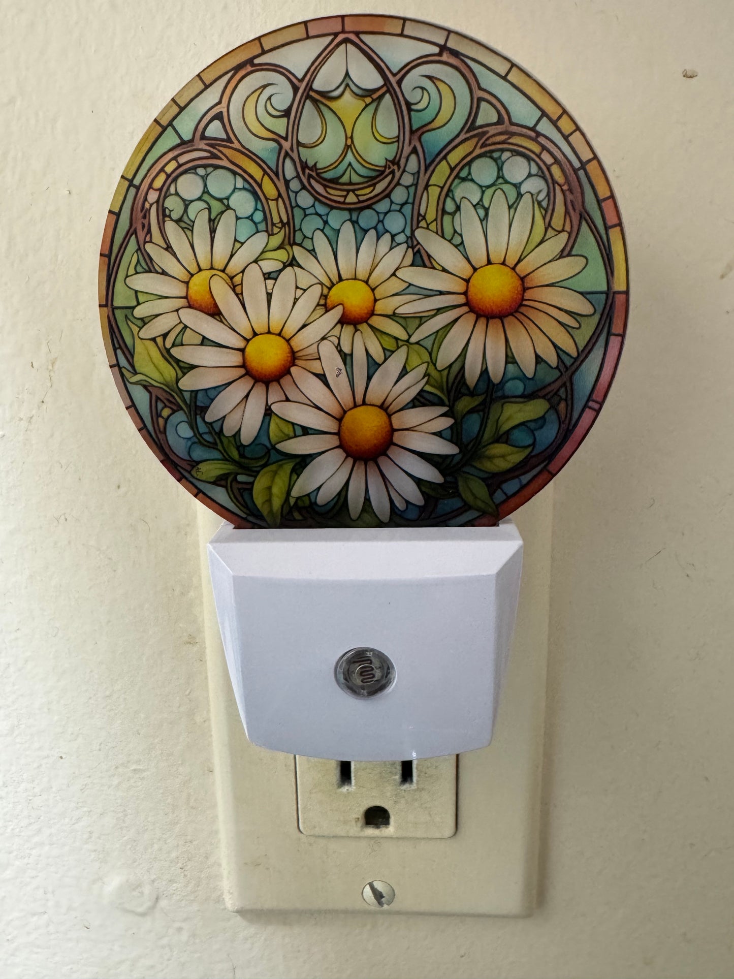Night Light -- UV Printed -- Daisies 4