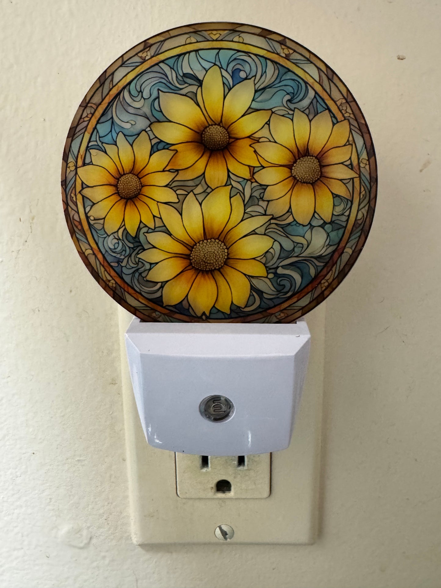 Night Light -- UV Printed -- Daisies 5