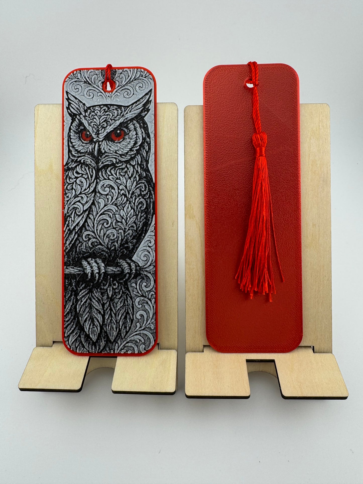 Bookmark -- 3D Printed -- Ornamental Owl