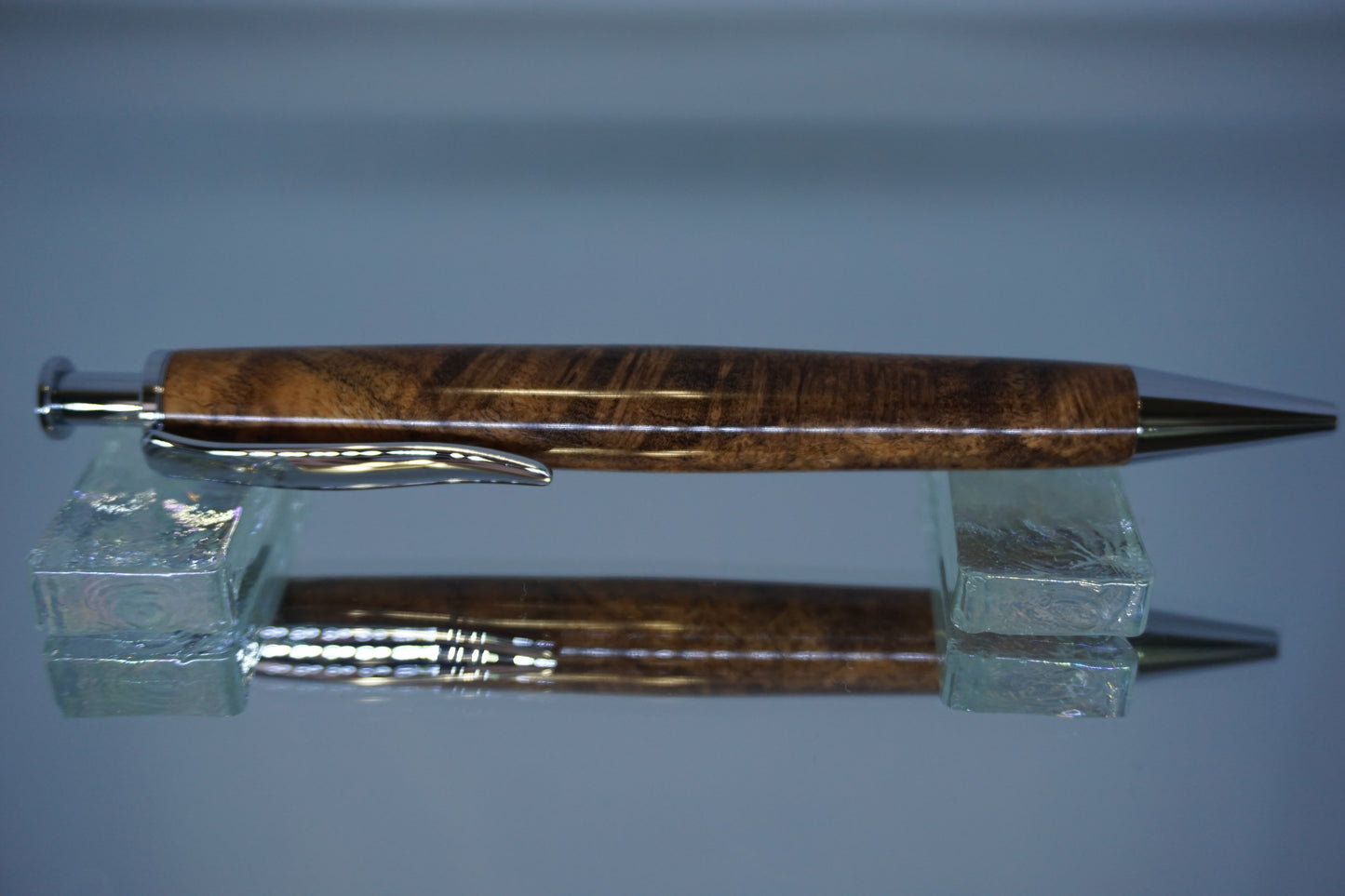 Long Clicker Ballpoint Pen -- Mesquite Burl