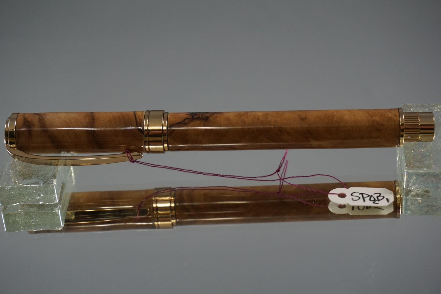 Magnetic Graduate Fountain Pen -- Spalted Olive Burl