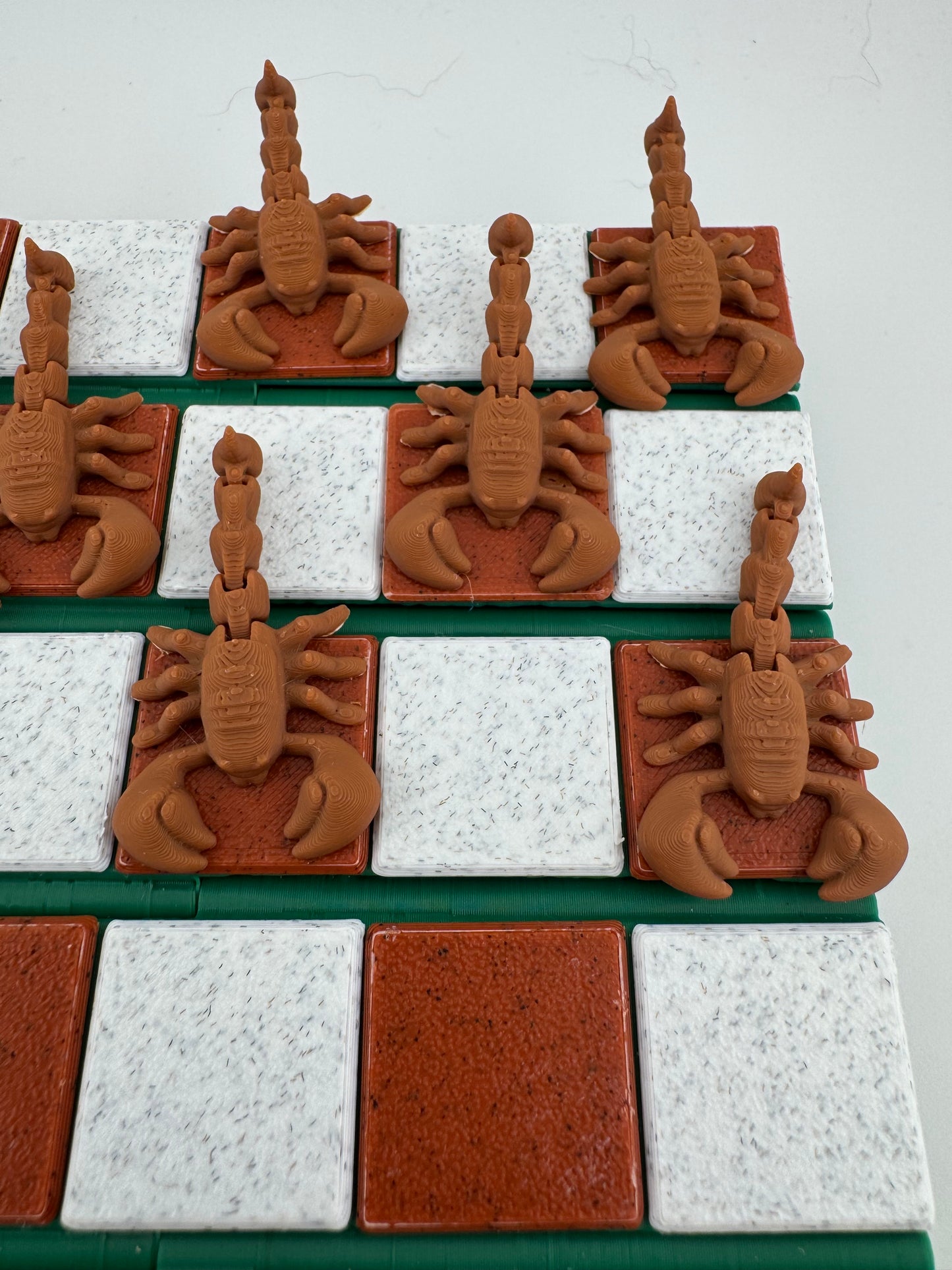 Chess Set -- 3D Printed -- CactiChess And Checkers
