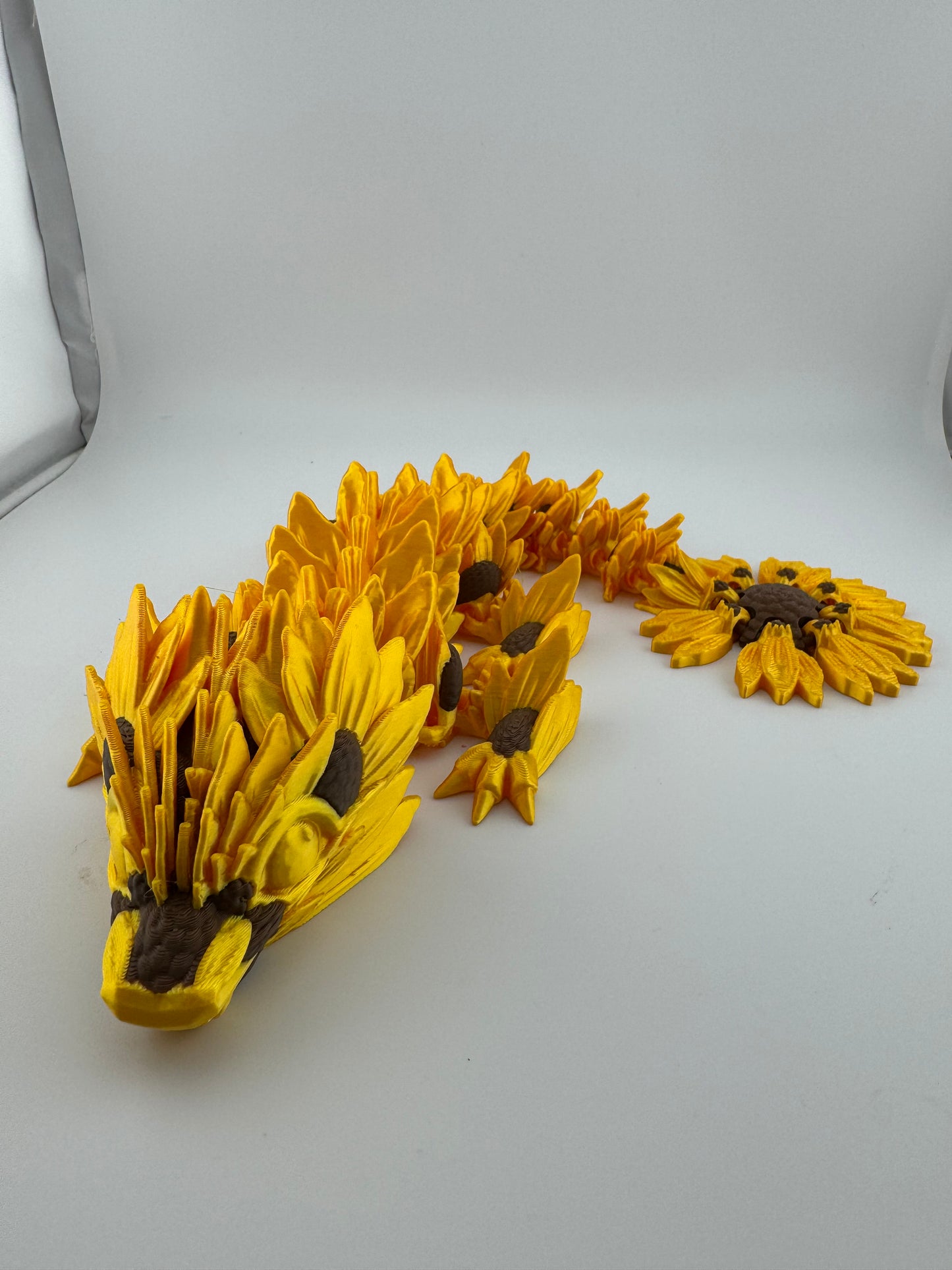Dragon -- 3D Printed -- Sunflower Dragon