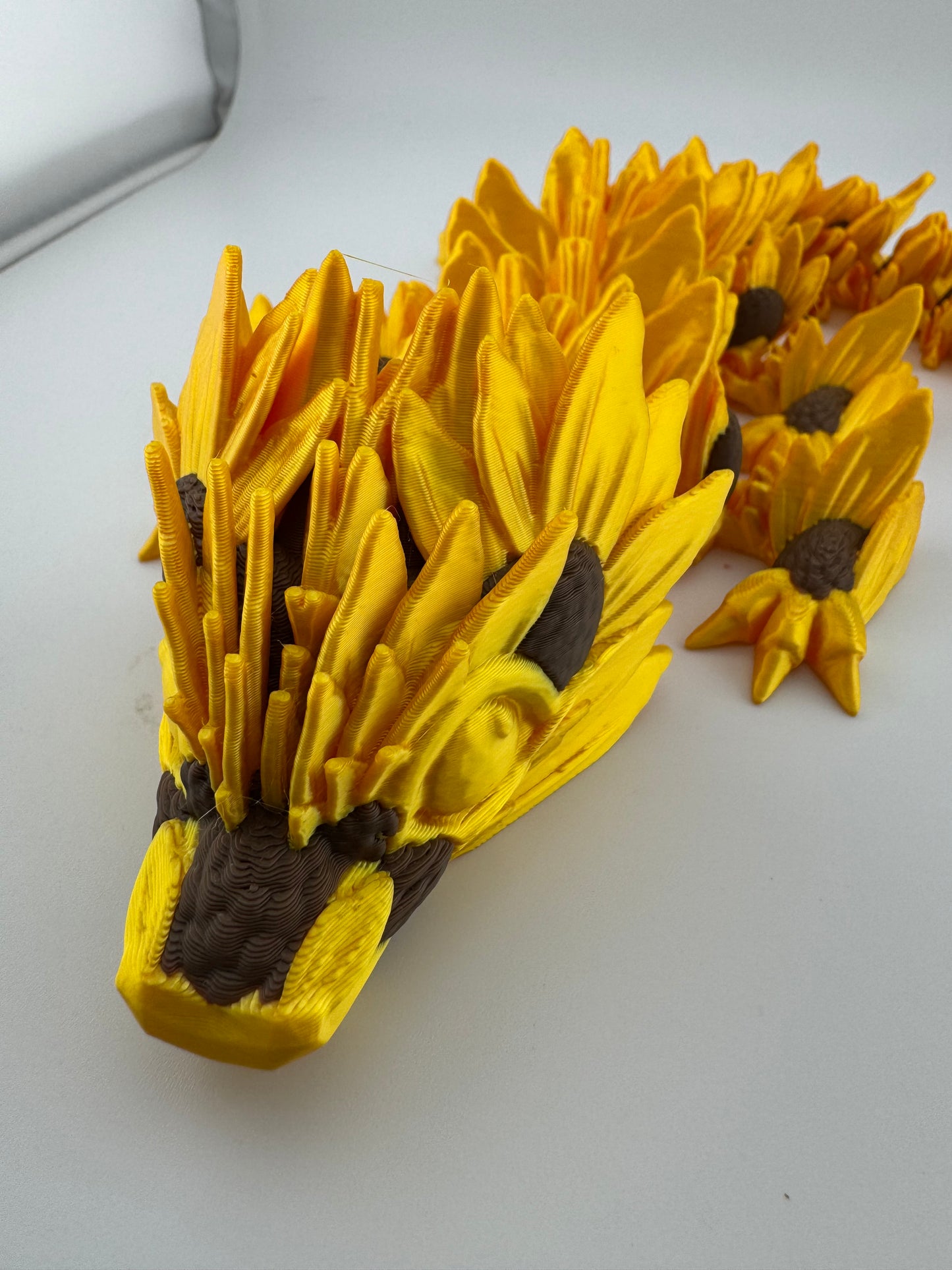 Dragon -- 3D Printed -- Sunflower Dragon