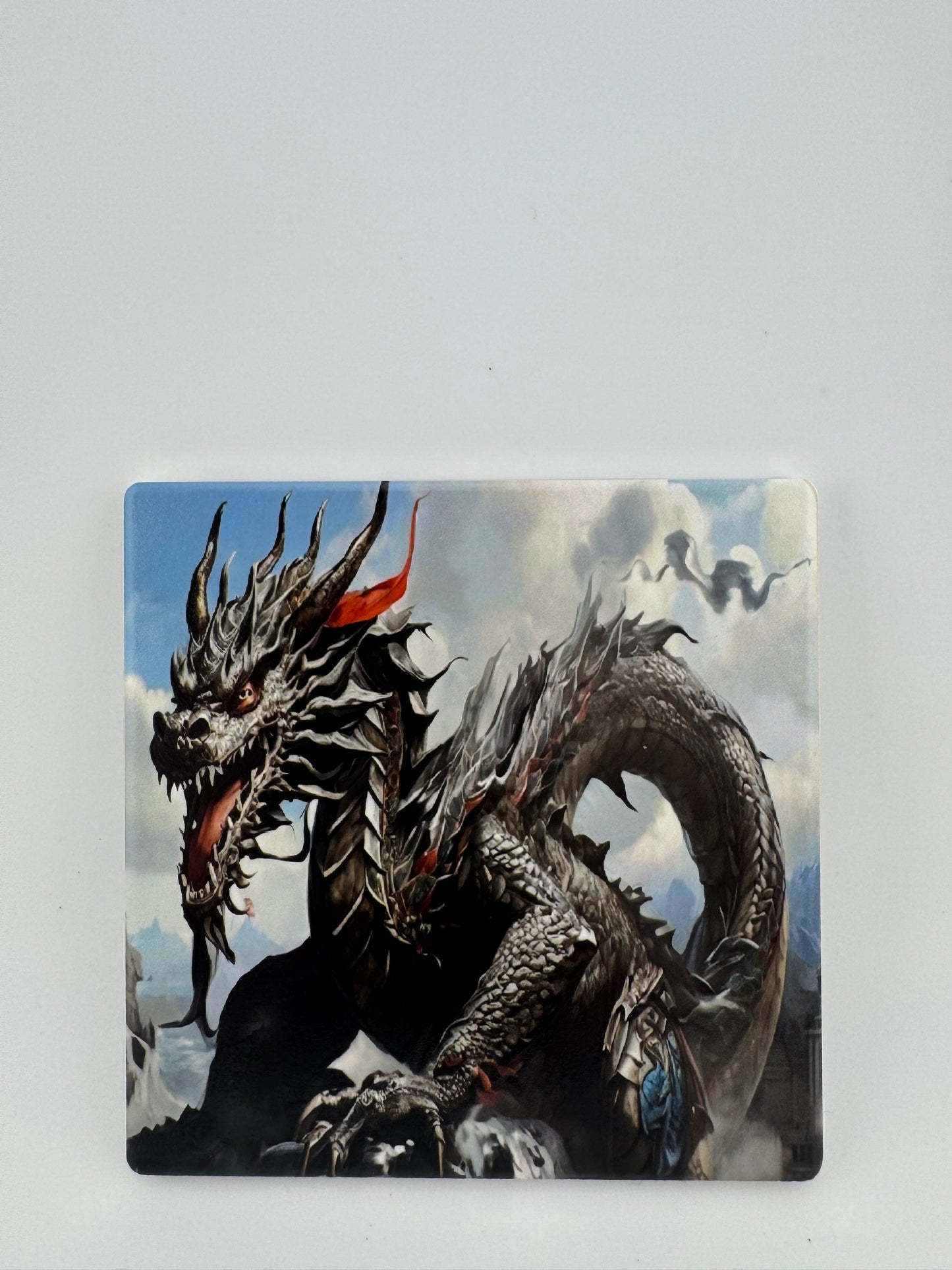 Coaster -- UV Printed -- Square -- Dragons (Set of 4)