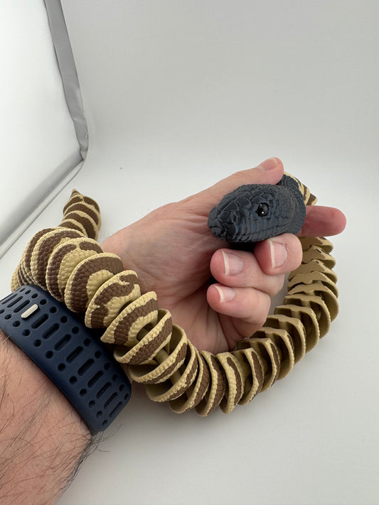 Reptile -- 3D Printed -- Black-Headed Python