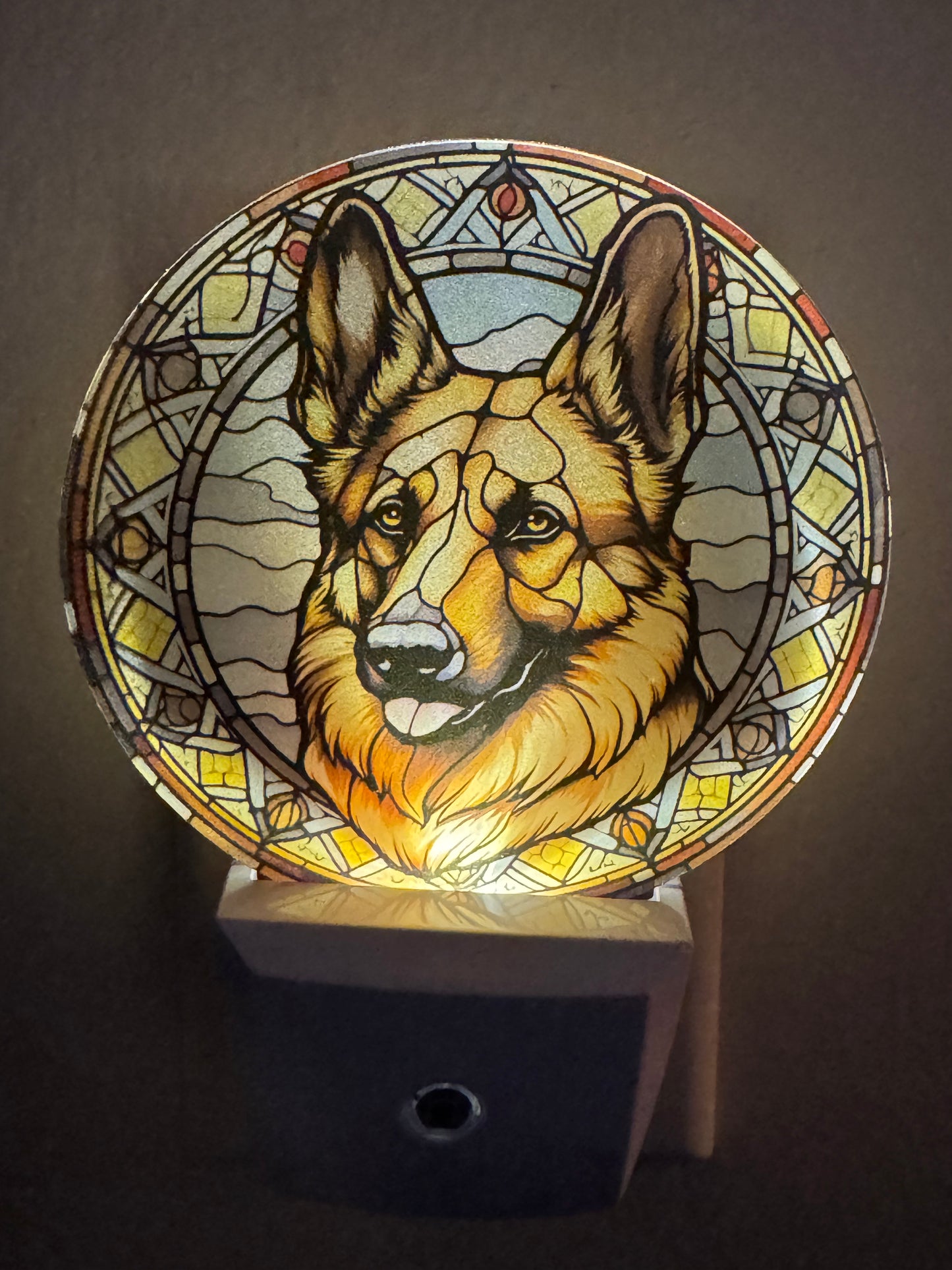 Night Light -- UV Printed -- German Shepherd Dog