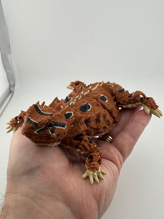 Reptile -- 3D Printed -- Horned Lizard
