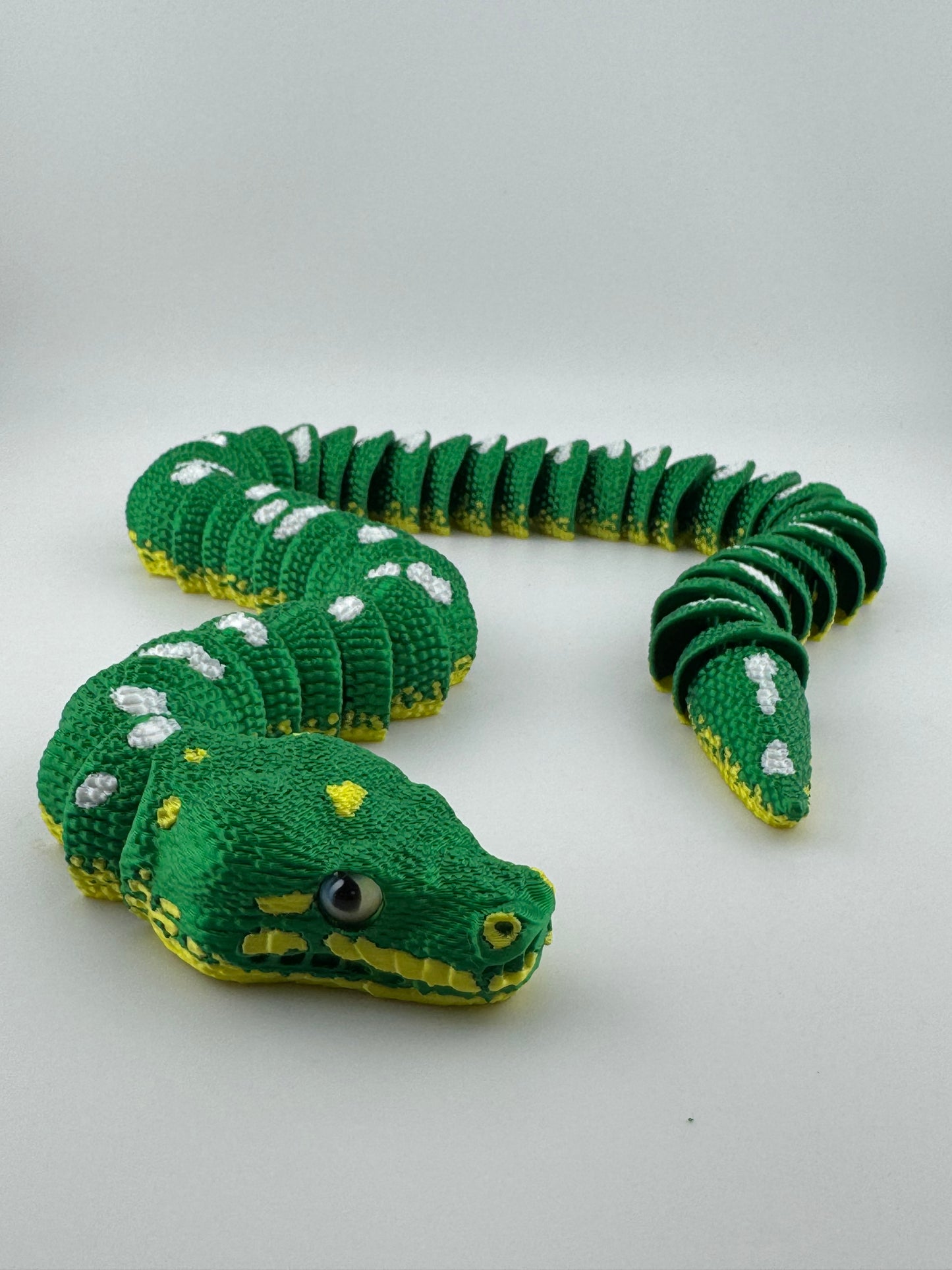 Reptile -- 3D Printed -- Green Tree Python