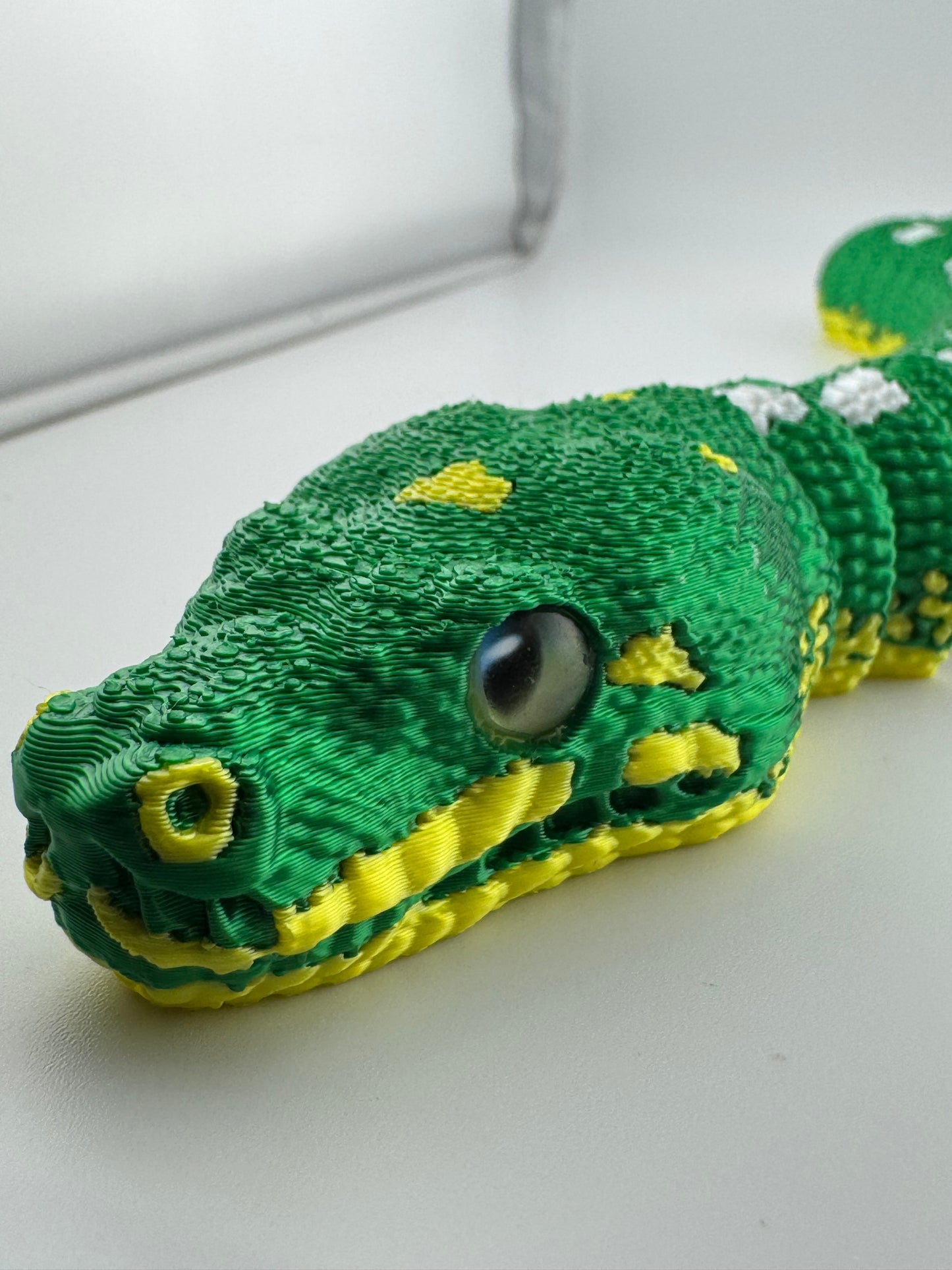 Reptile -- 3D Printed -- Green Tree Python