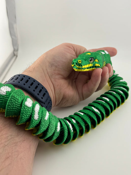 Reptile -- 3D Printed -- Green Tree Python