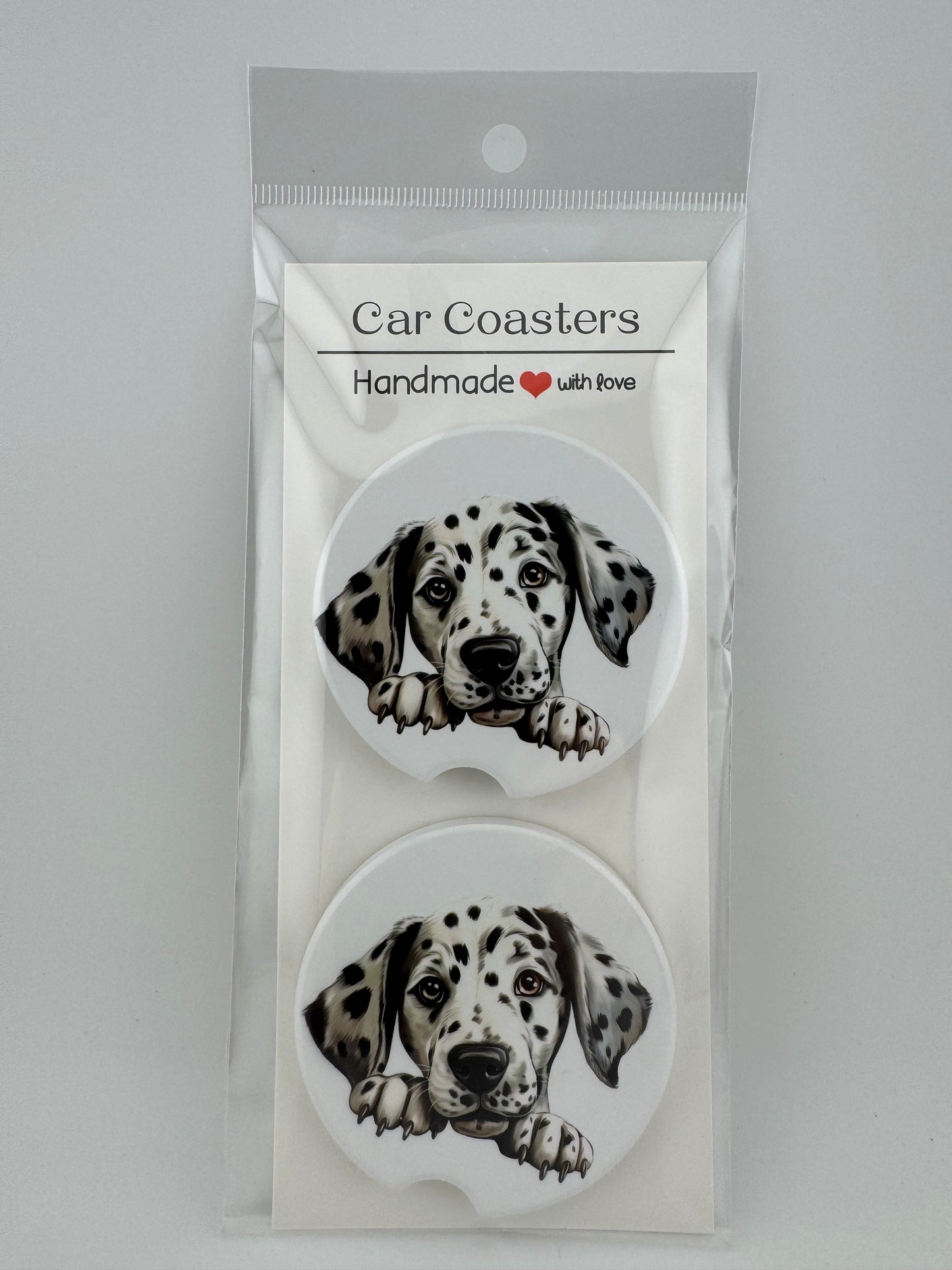 Car Coaster -- UV Printed -- Dalmatian (Set of 2)