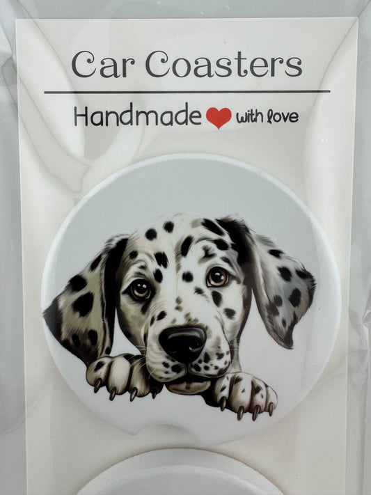 Car Coaster -- UV Printed -- Dalmatian (Set of 2)
