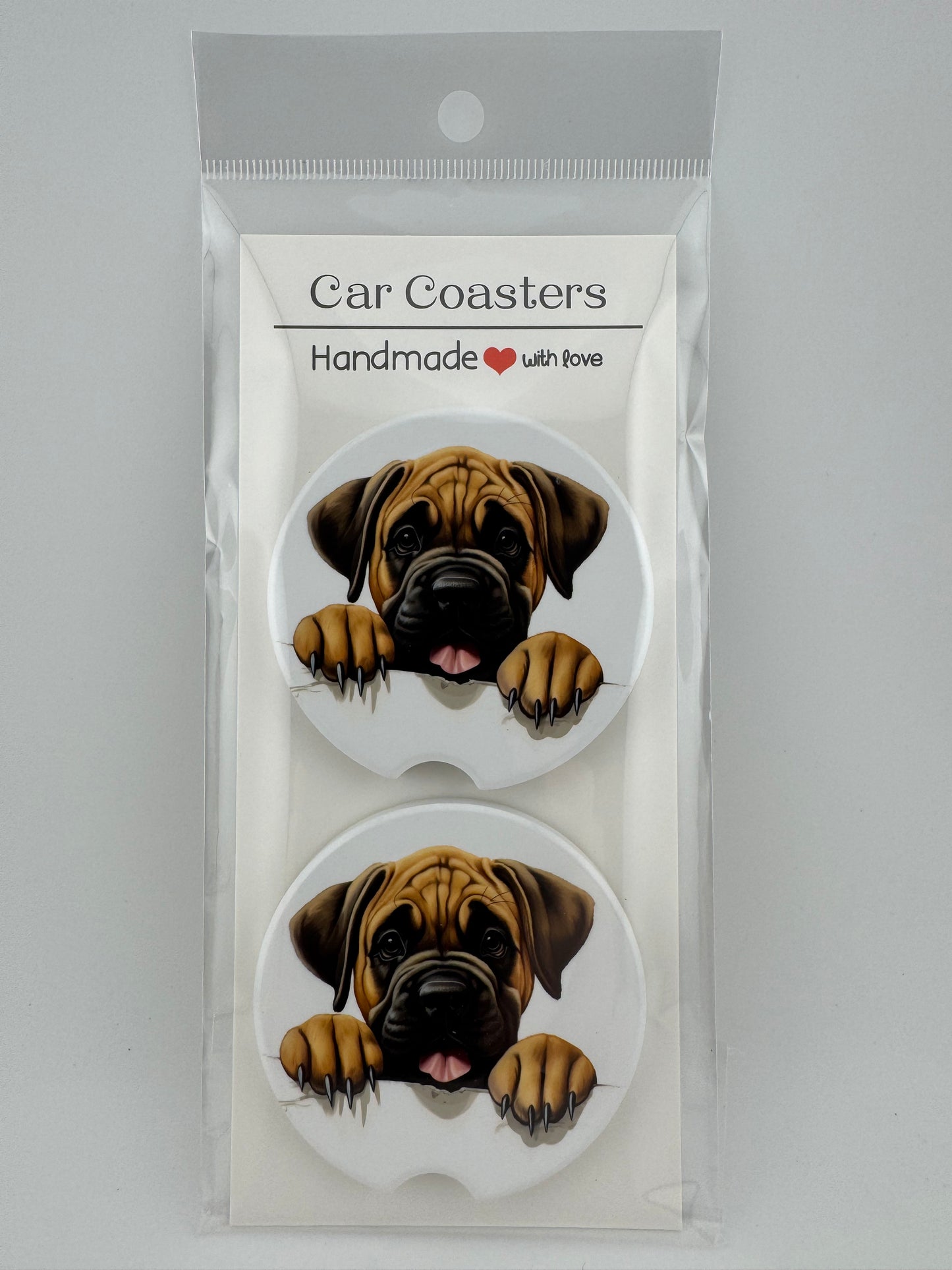 Car Coaster -- UV Printed -- Boxer (Set of 2)