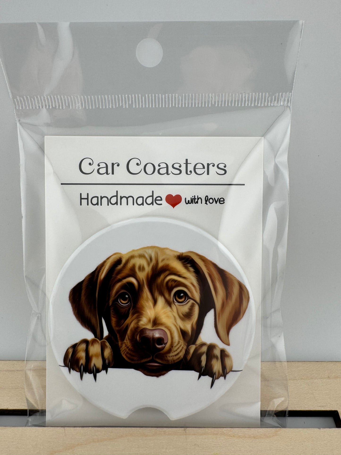 Car Coaster -- UV Printed -- Labrador