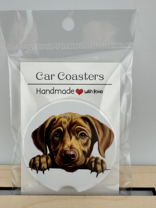 Car Coaster -- UV Printed -- Labrador