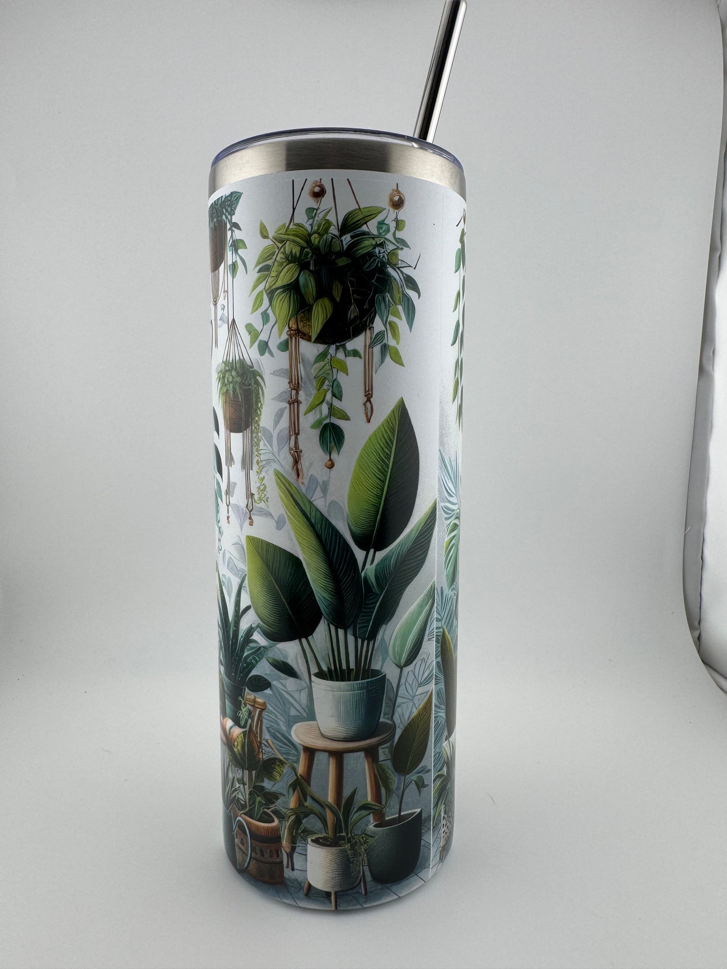 Tumbler -- 20 oz -- UV Printed -- Crazy Plant Lady
