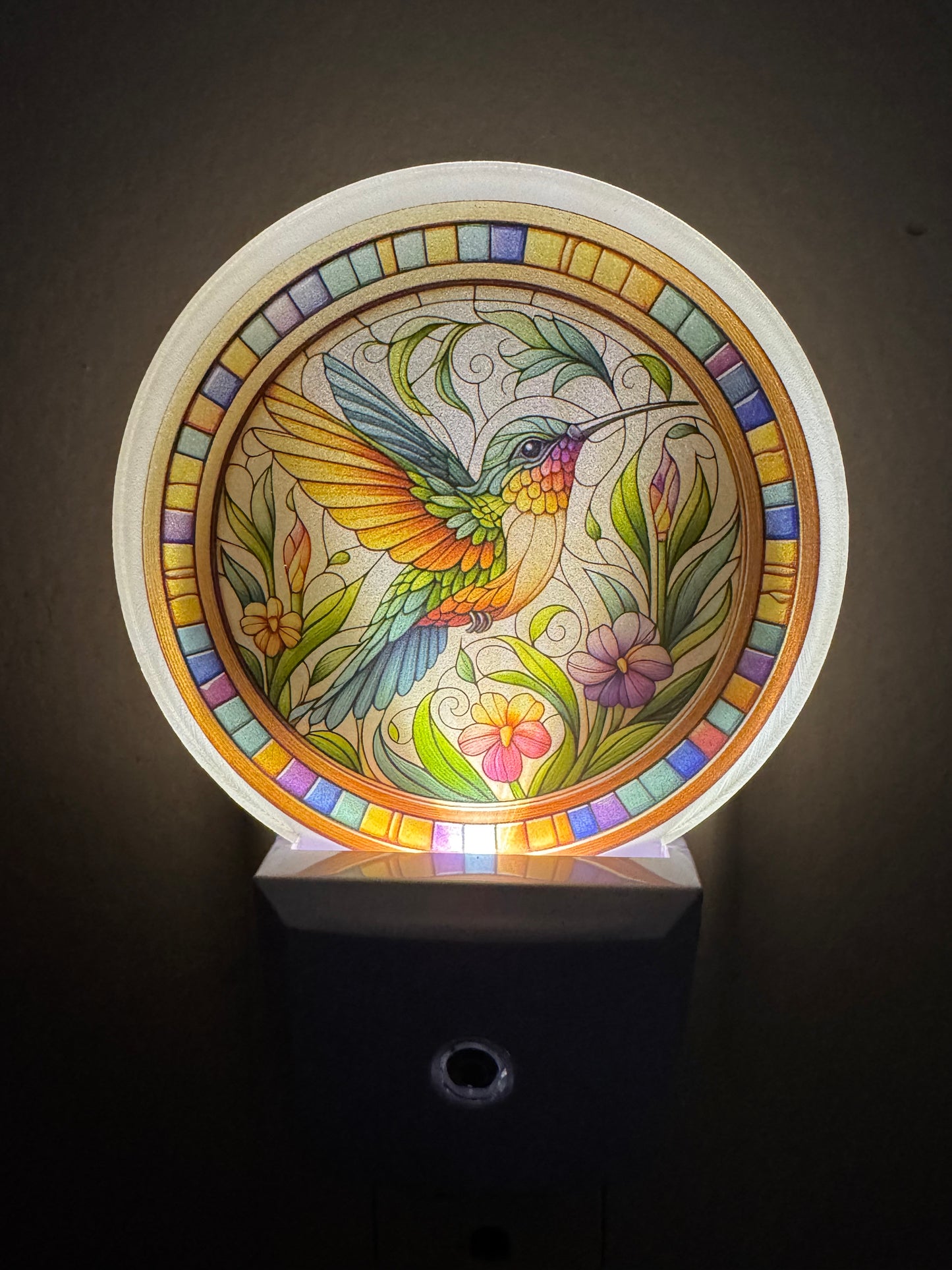 Night Light -- UV Printed -- Hummingbird