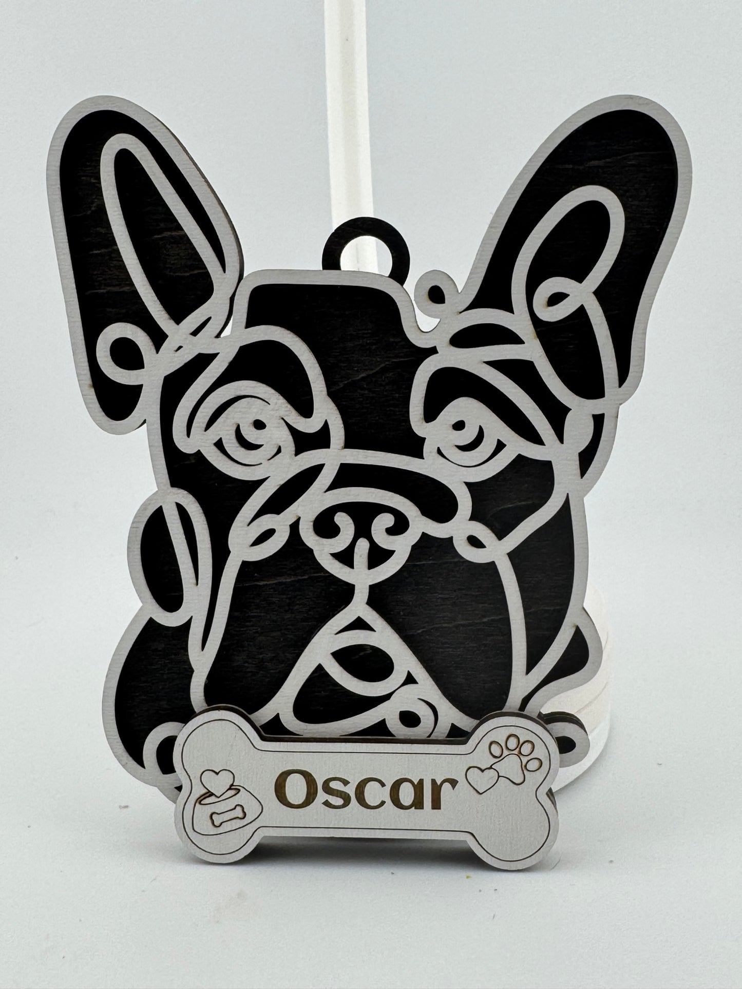Ornament -- Laser -- Wood -- Beagle -- 3 Layer -- Personalized