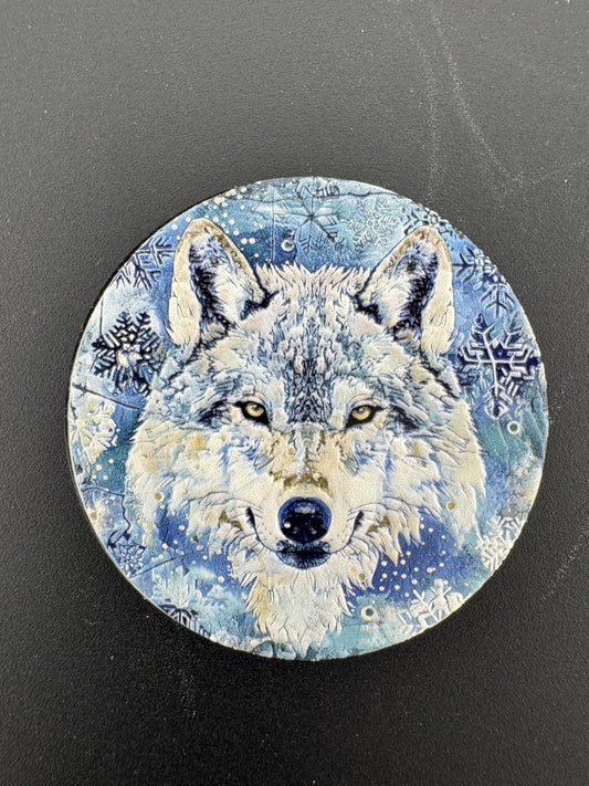Magnet -- UV Printed -- Wolf
