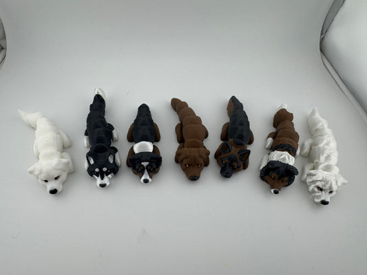 Figurine -- 3D Printed -- Flexi Dog Breeds