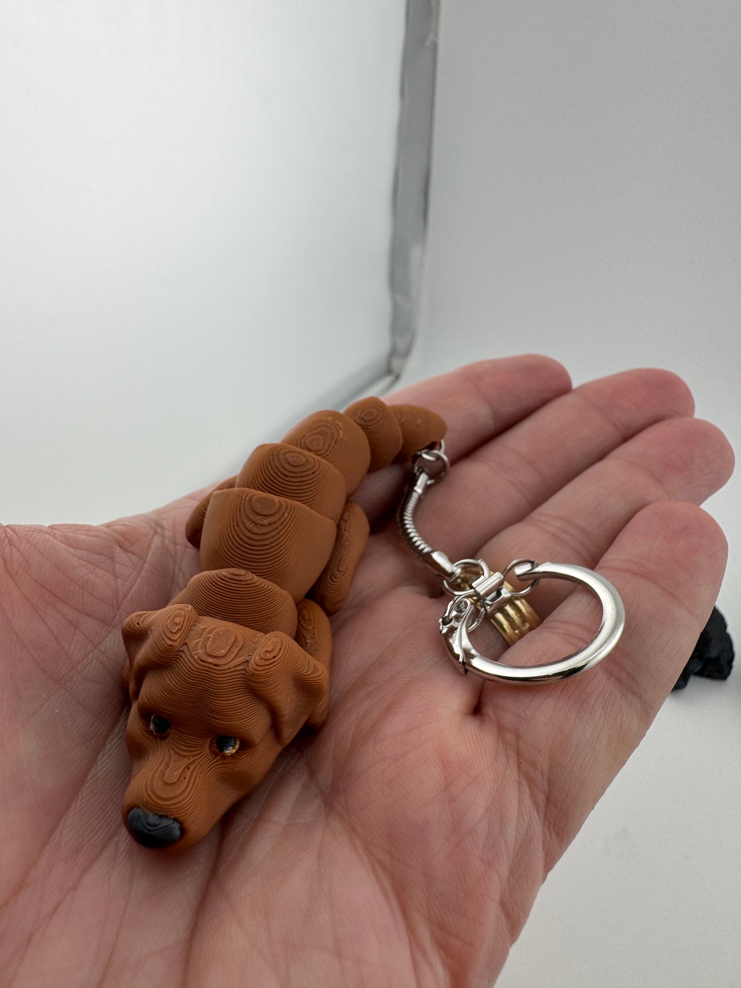Keychain -- 3D Printed -- Flexi Dog Breeds