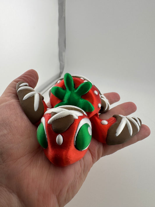 Reptile -- 3D Printed -- Chocolate Strawberry Turtle