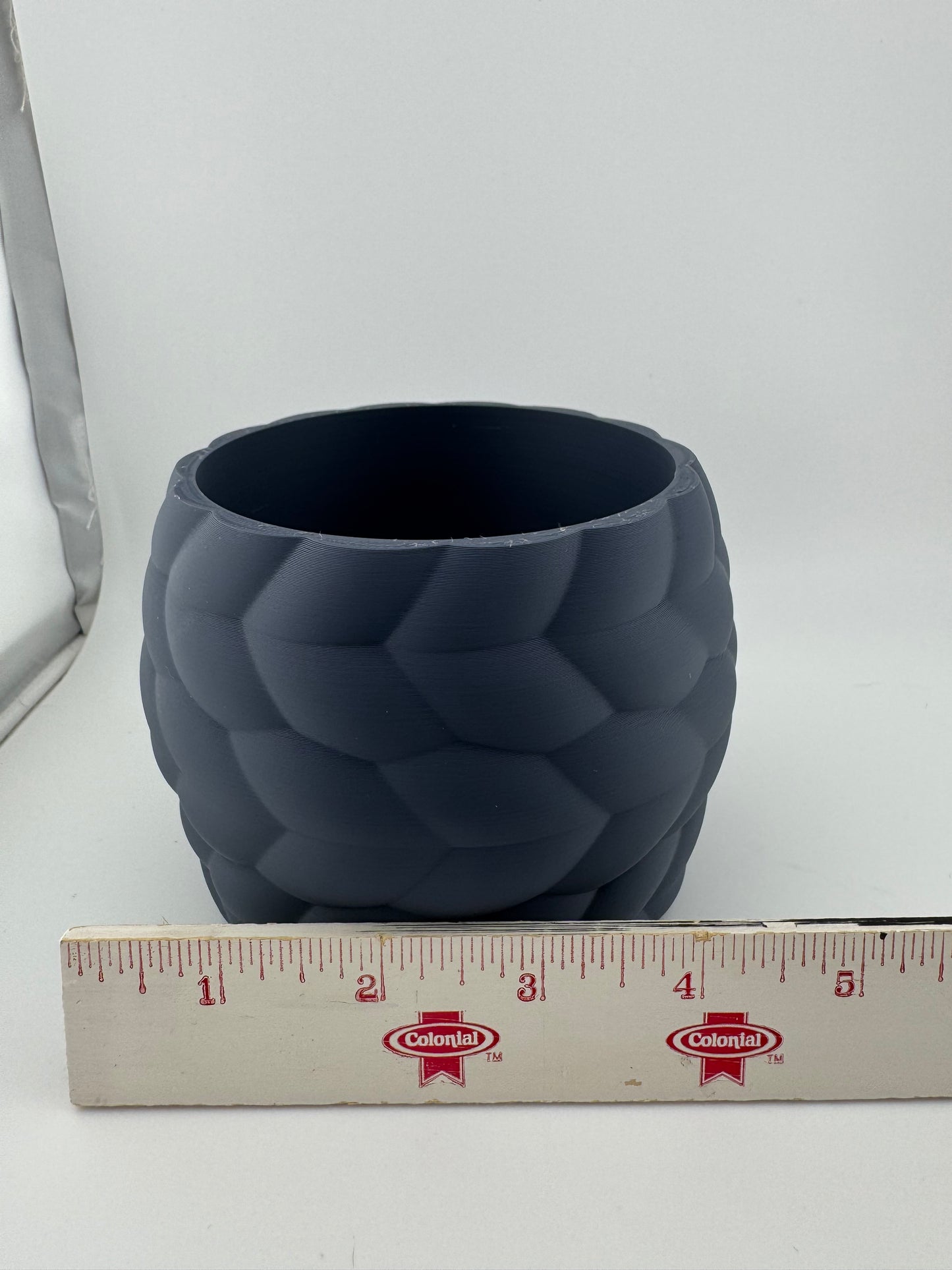 Flower Pot -- 3D Printed -- Woven Planter