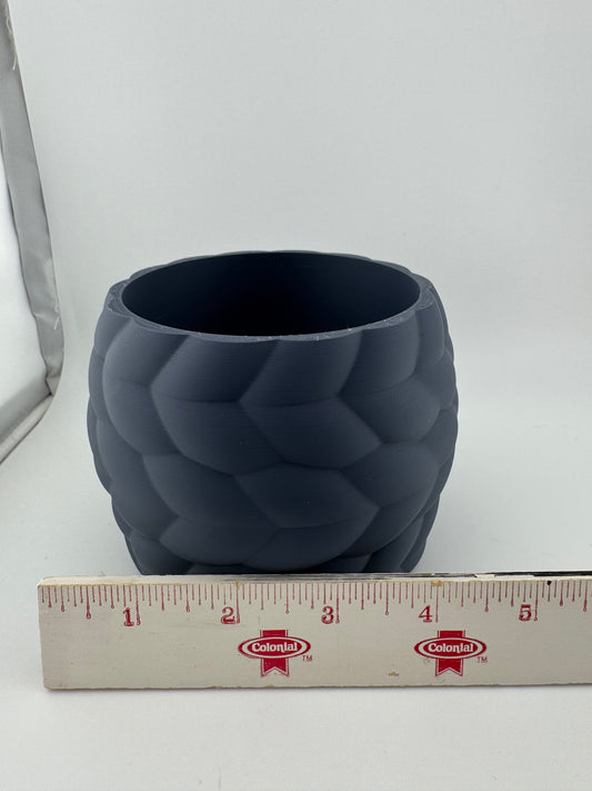 Flower Pot -- 3D Printed -- Woven Planter