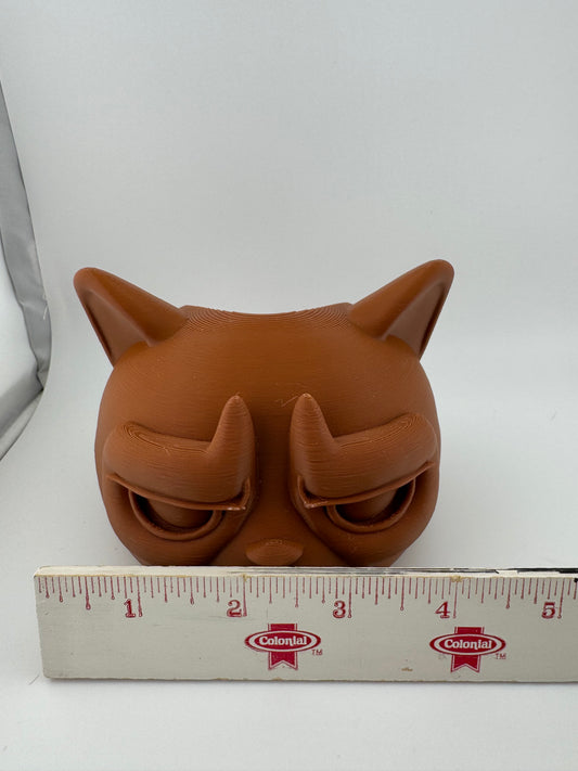 Flower Pot -- 3D Printed -- Grumpy Cat