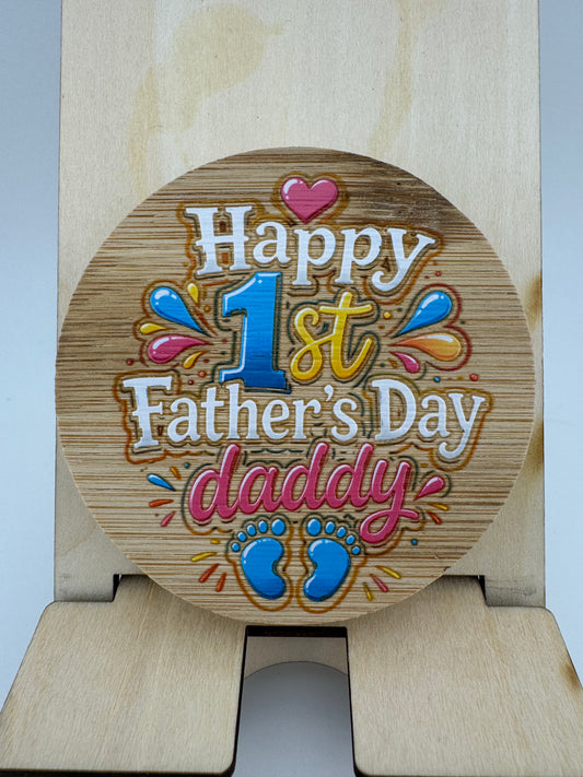 Bottle Opener -- UV Printed -- Happy 1st Father's Day Daddy