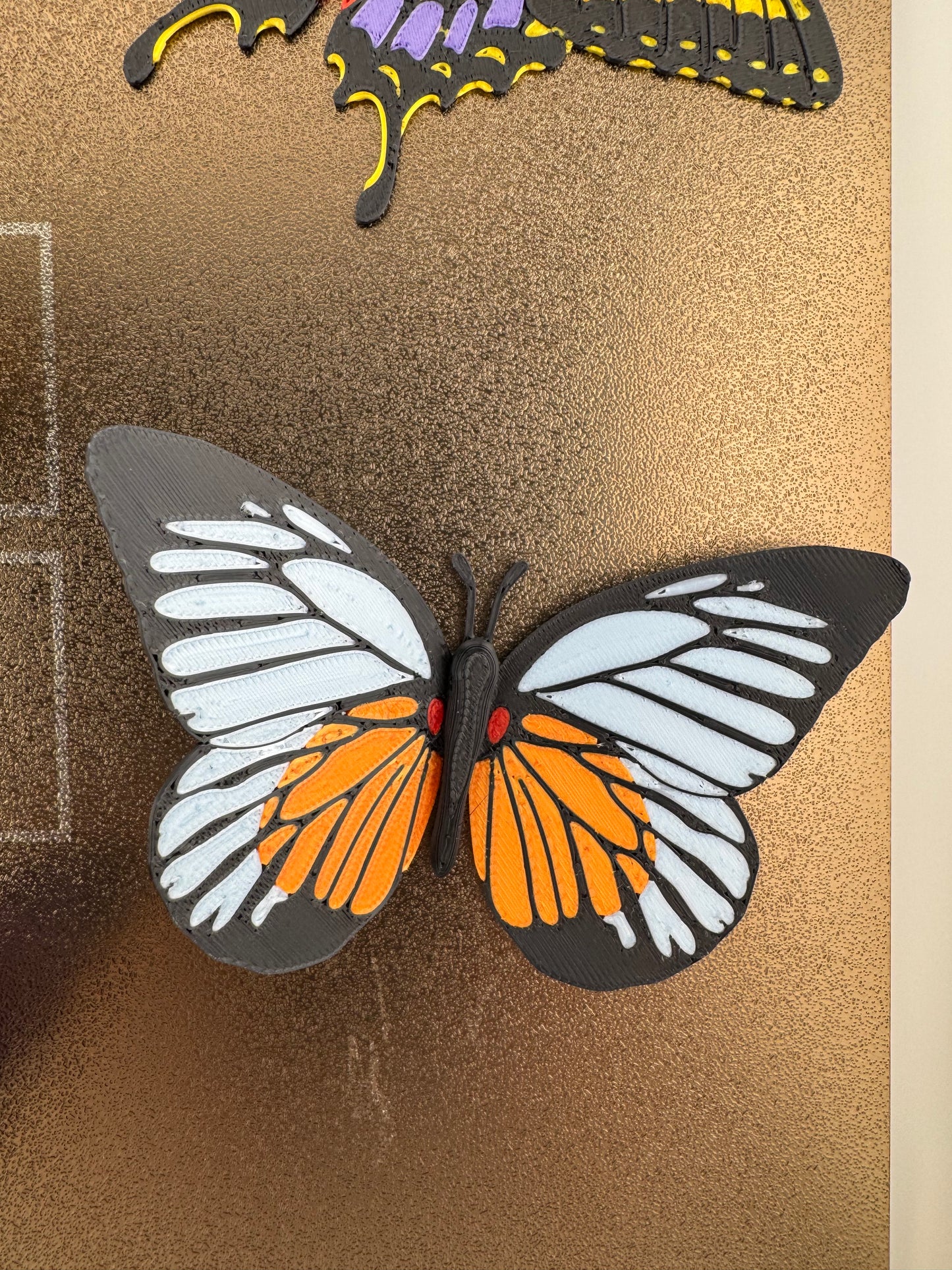 Referigerator Magnet -- 3D Printed -- Butterfly Collection