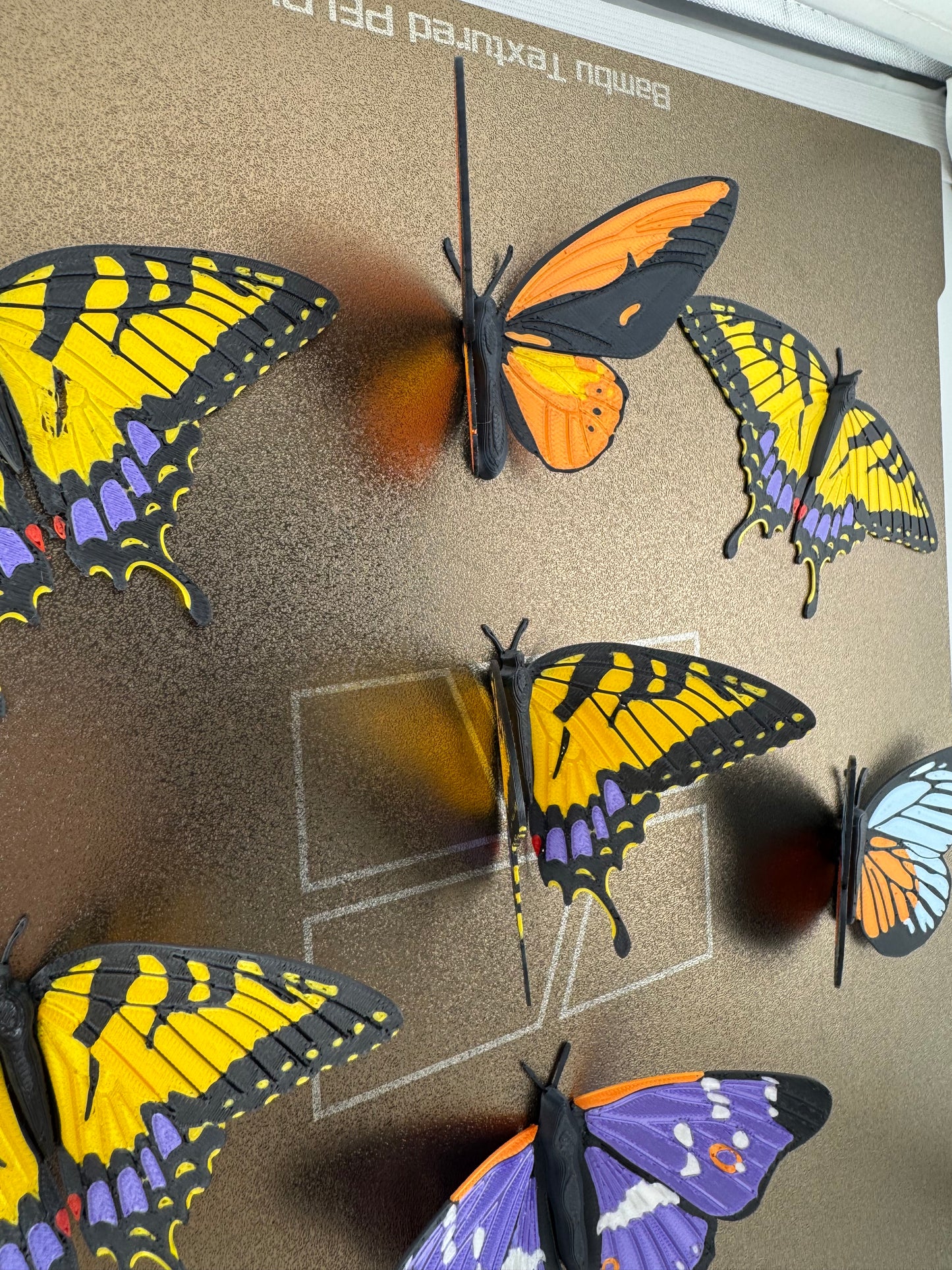 Referigerator Magnet -- 3D Printed -- Butterfly Collection