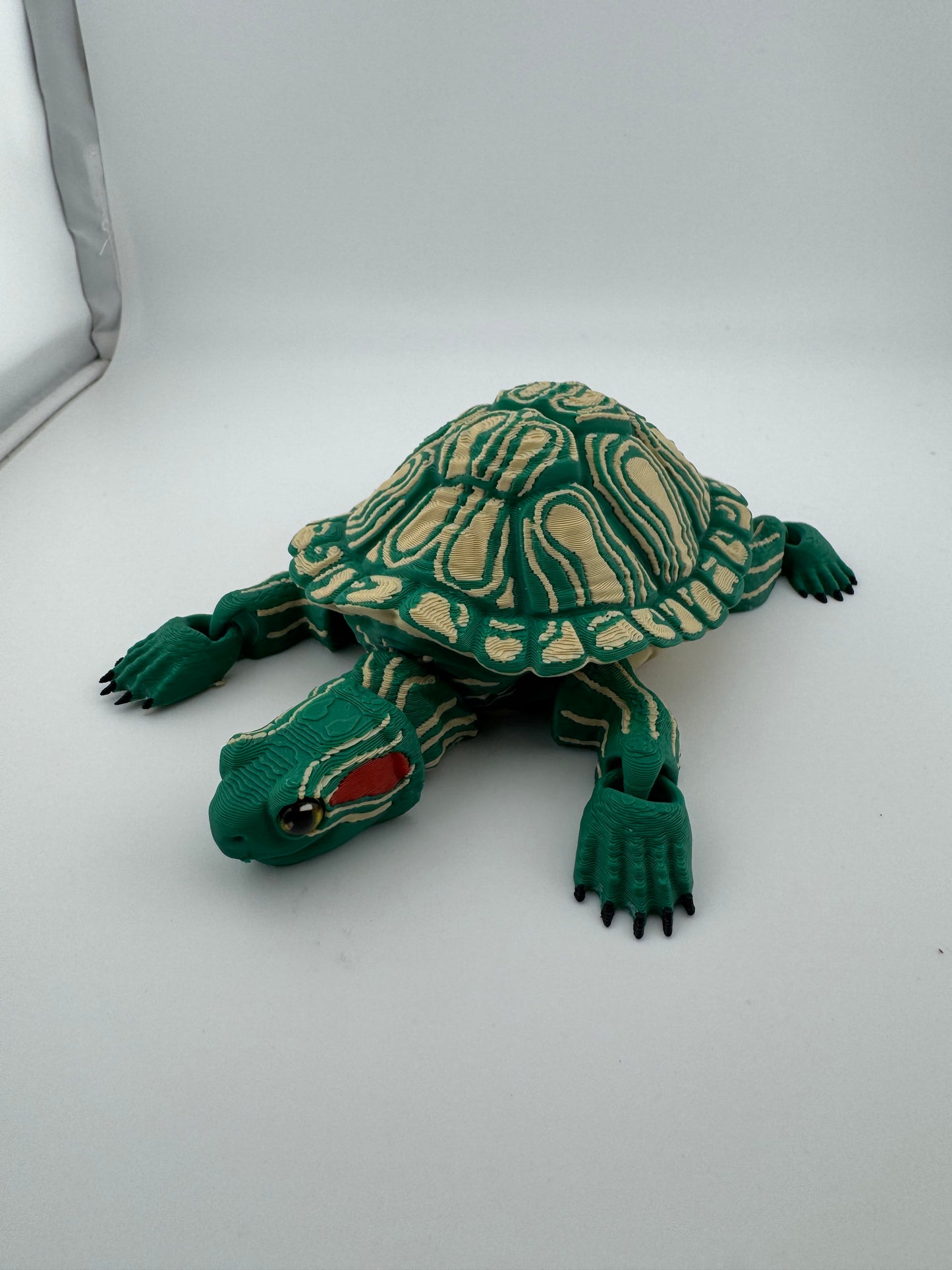 Reptile -- 3D Printed -- Red Slider Turtle