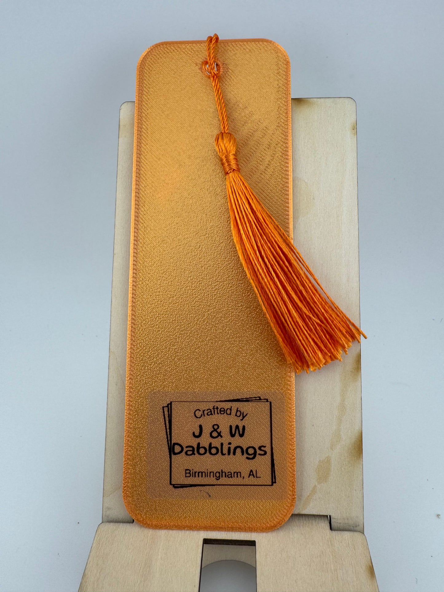 Bookmark -- 3D Printed -- Ornamental Swan