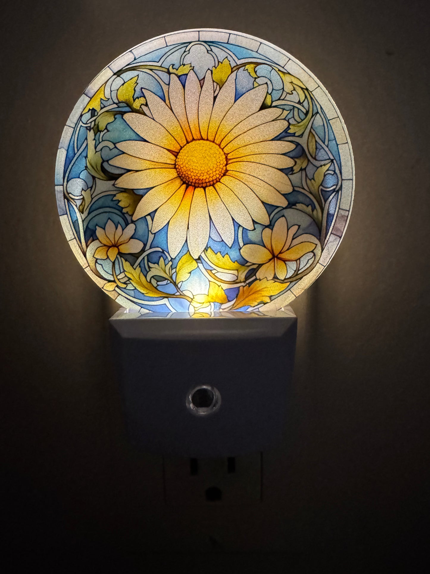 Night Light -- UV Printed -- Daisies 2