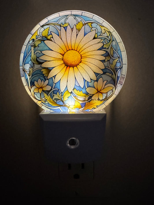 Night Light -- UV Printed -- Daisies 2