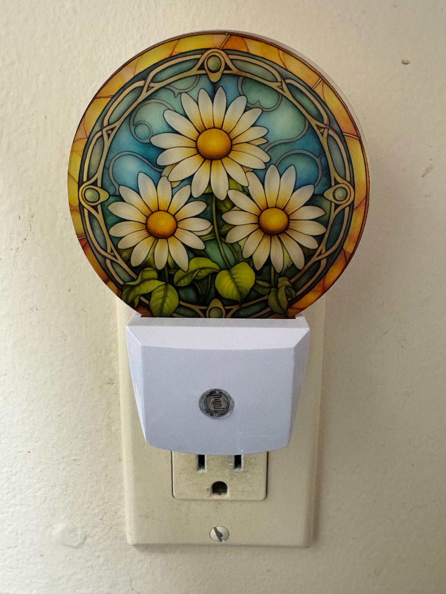 Night Light -- UV Printed -- Daisies 3